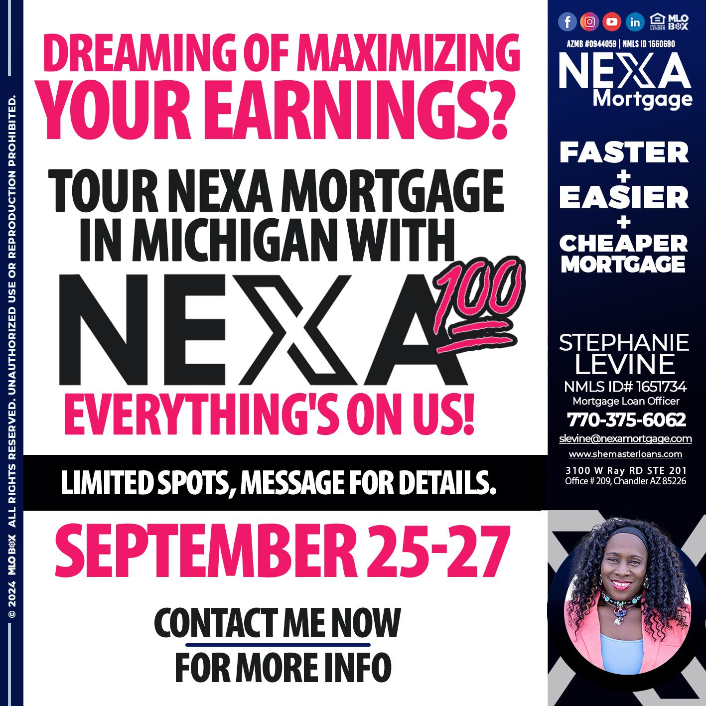 NEXA 100 - Stephanie Levine -Mortgage Loan Officer