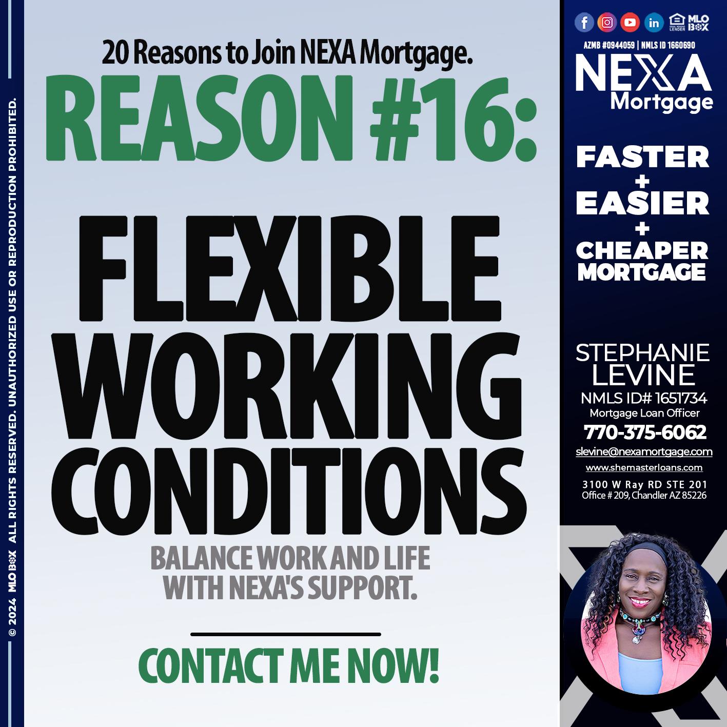 REASON 16 - Stephanie Levine -Mortgage Loan Officer
