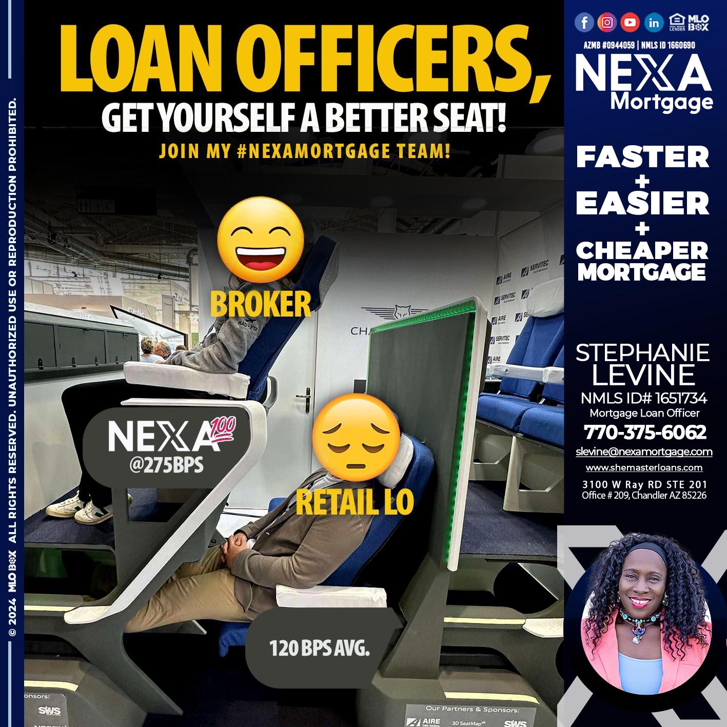 LOAN OFFICERS - Stephanie Levine -Mortgage Loan Officer