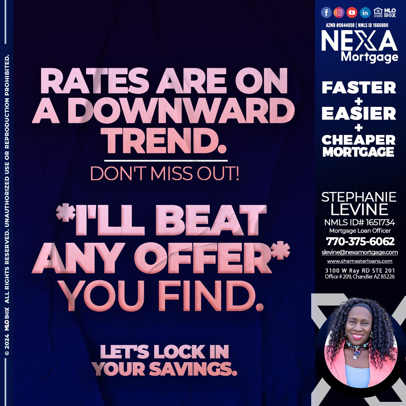 RATES - Stephanie Levine -Mortgage Loan Officer