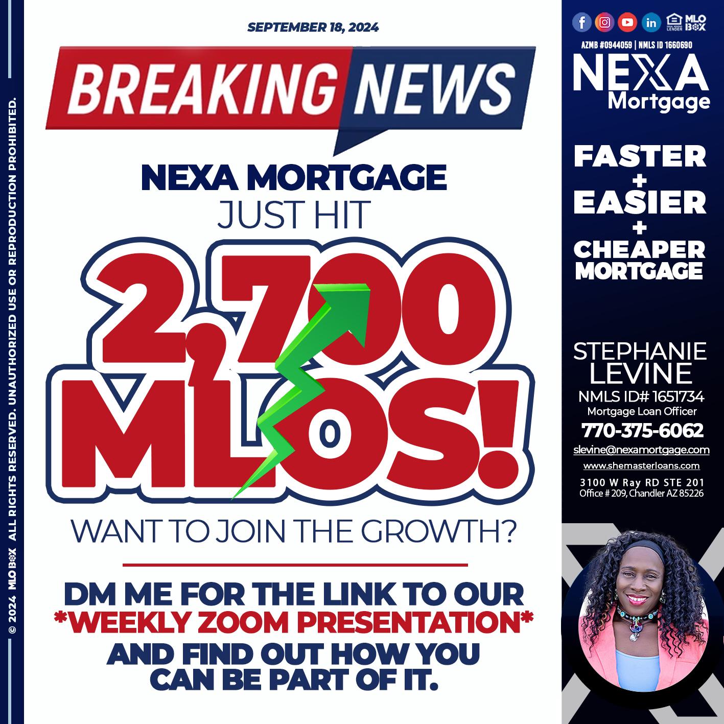 2700 - Stephanie Levine -Mortgage Loan Officer