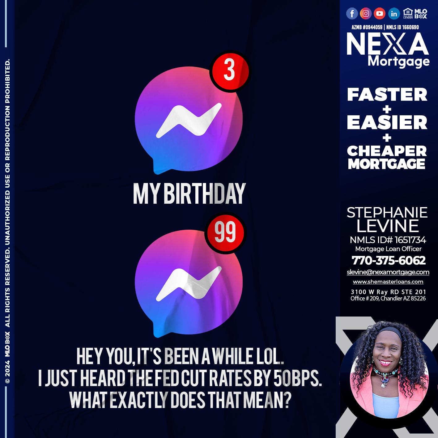 birthday - Stephanie Levine -Mortgage Loan Officer