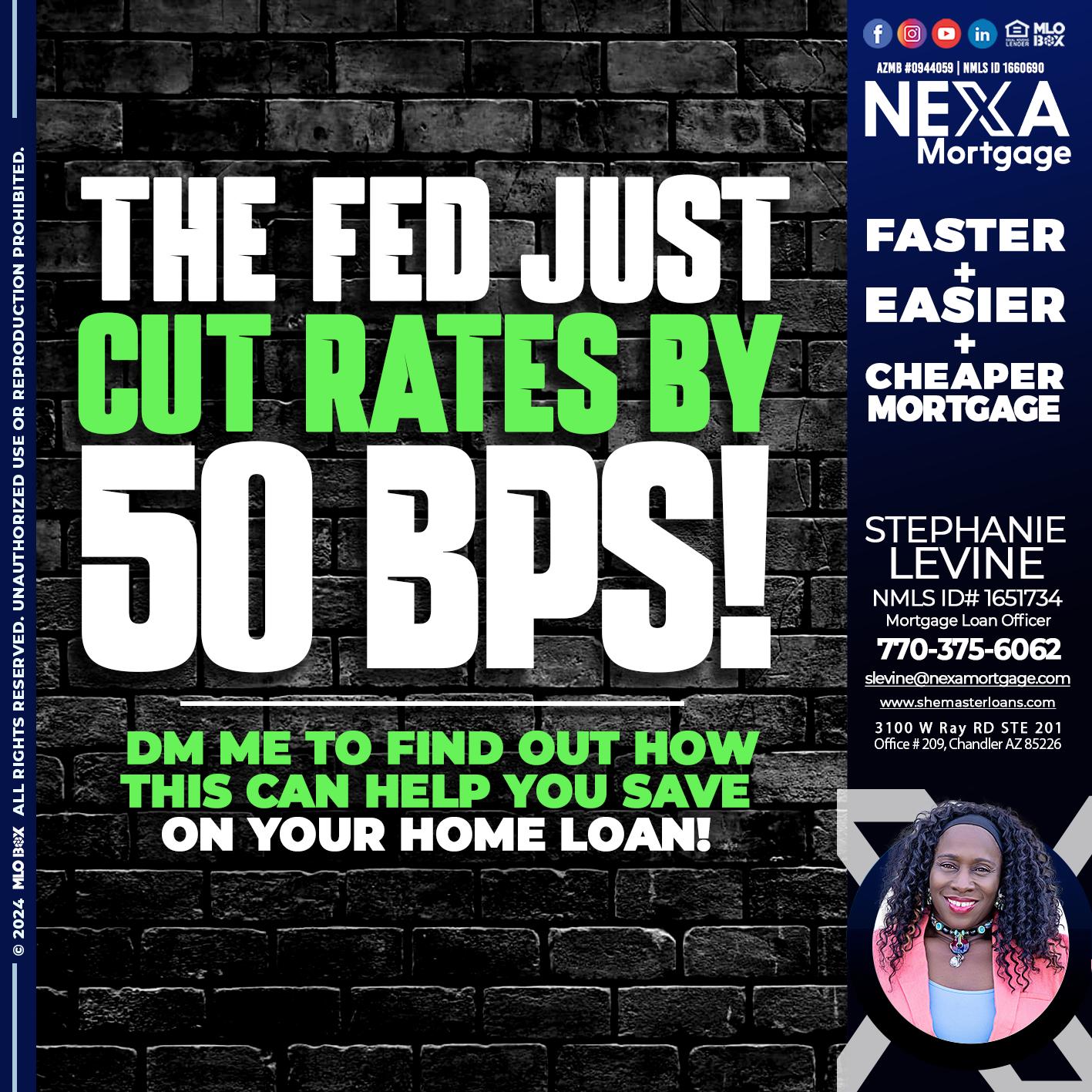 THE FED - Stephanie Levine -Mortgage Loan Officer
