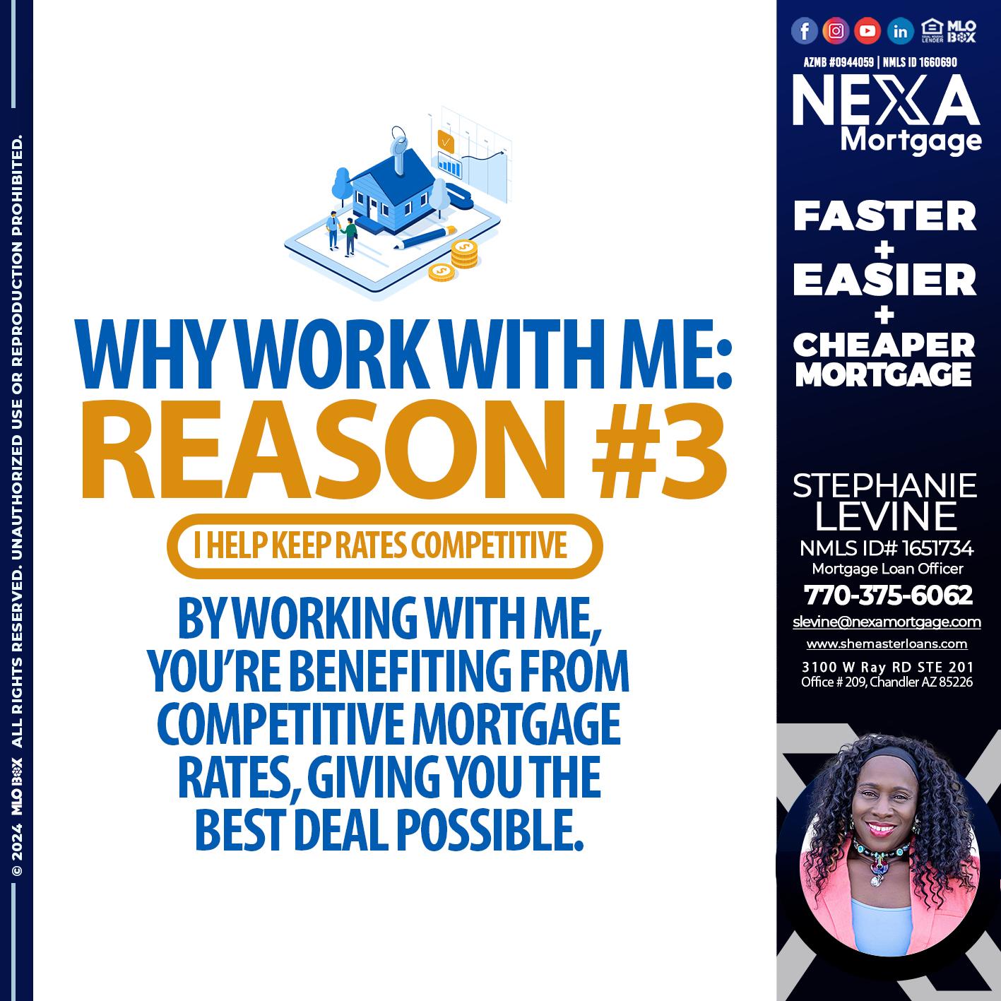 REASON 3 DP - Stephanie Levine -Mortgage Loan Officer