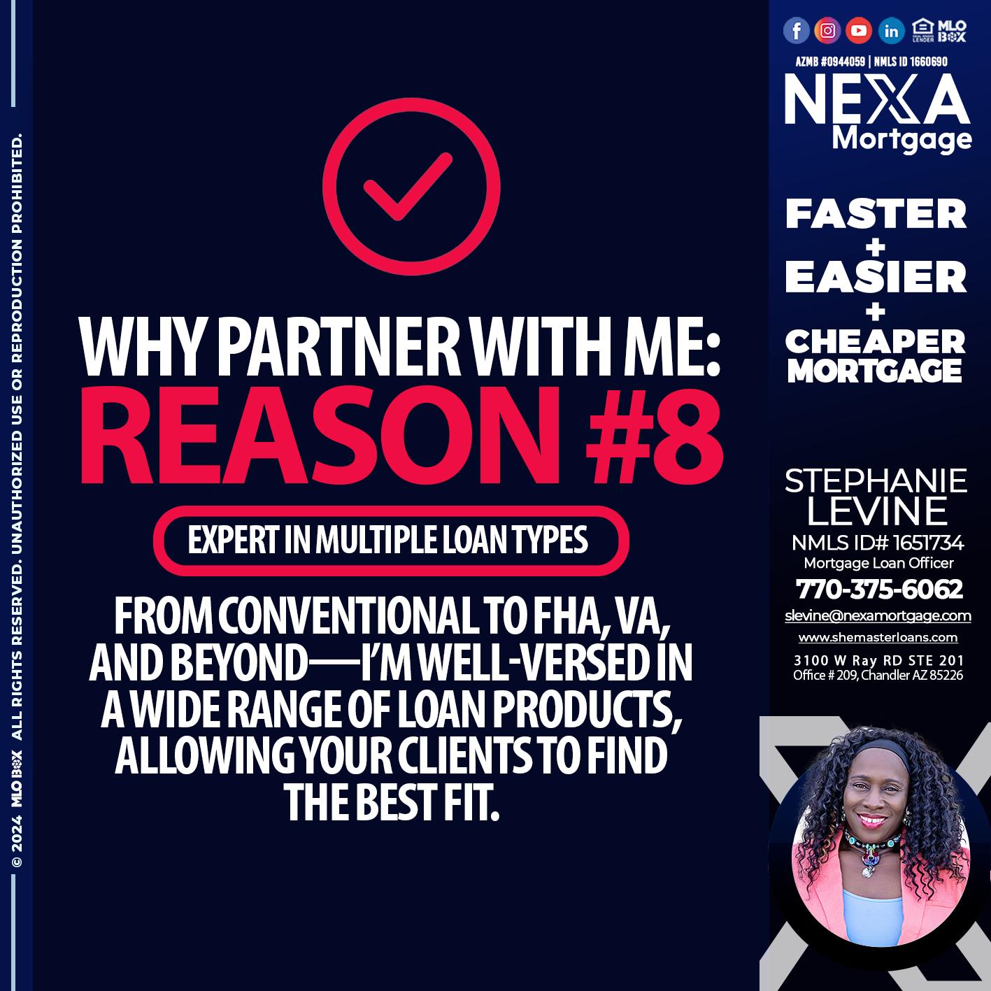 R8 - Stephanie Levine -Mortgage Loan Officer