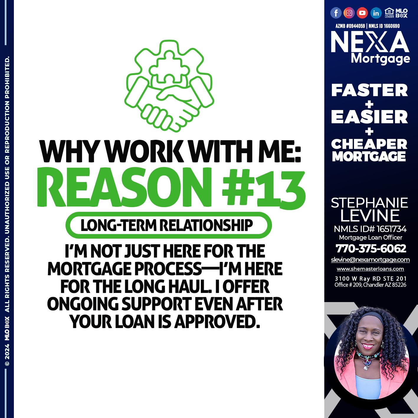 R13 - Stephanie Levine -Mortgage Loan Officer