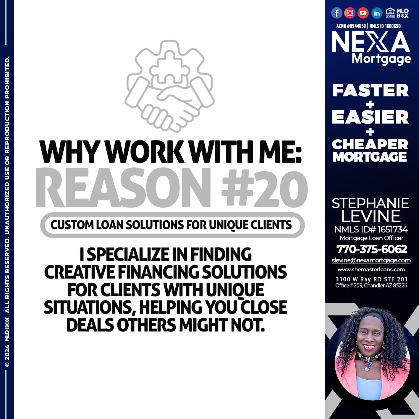 R20 - Stephanie Levine -Mortgage Loan Officer