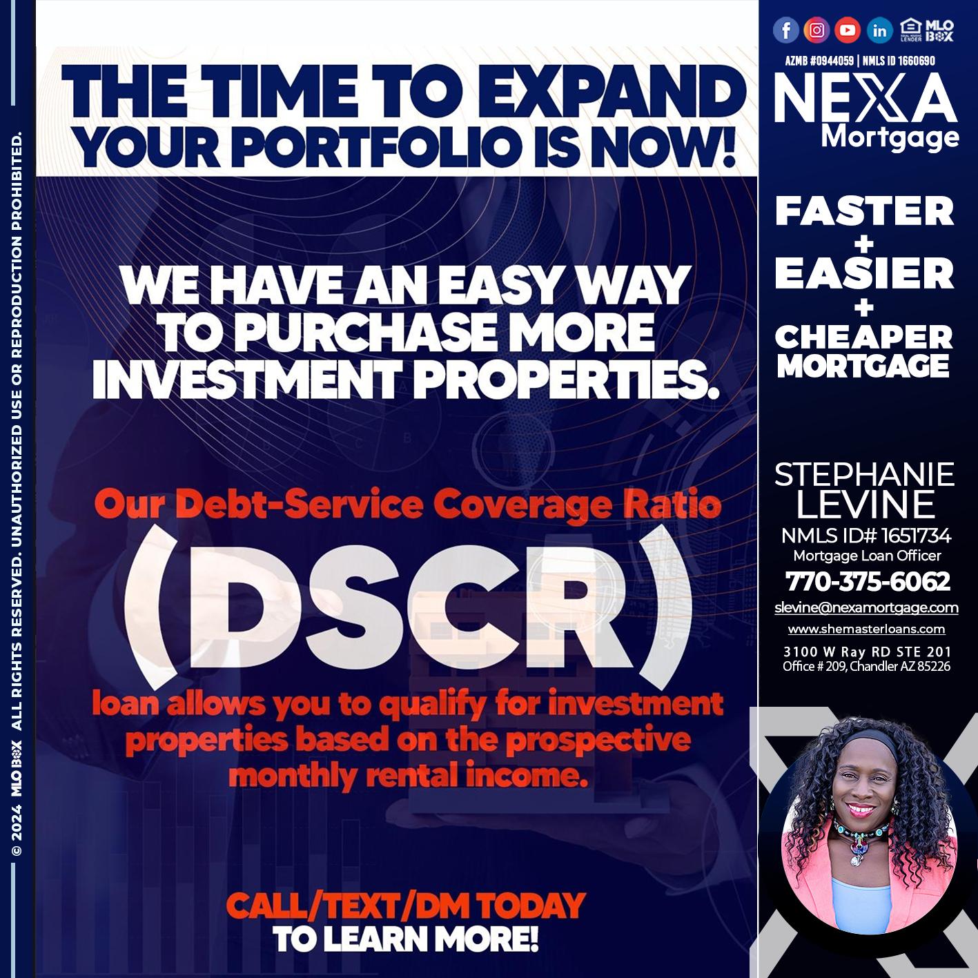 DSCR - Stephanie Levine -Mortgage Loan Officer
