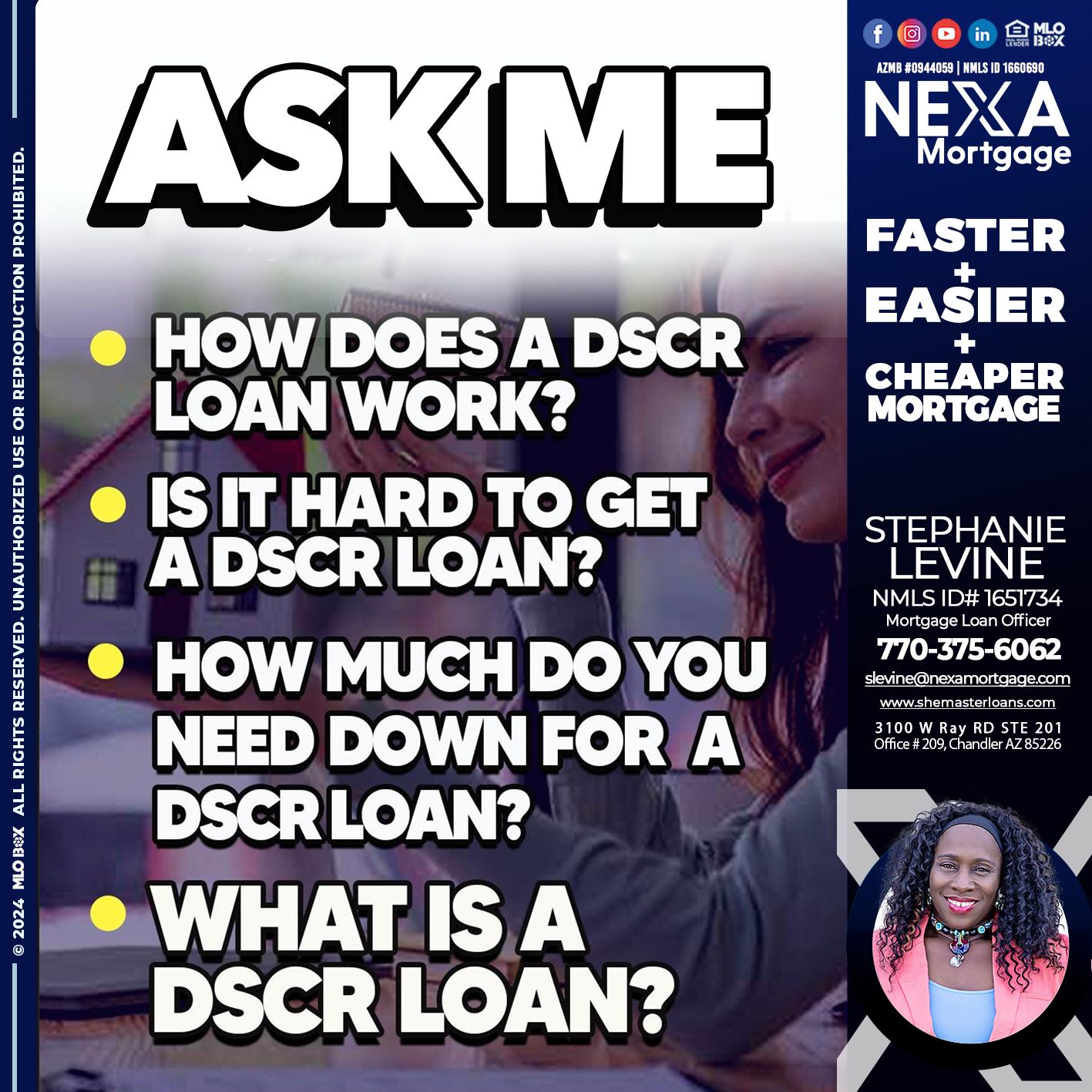 ASK ME - Stephanie Levine -Mortgage Loan Officer