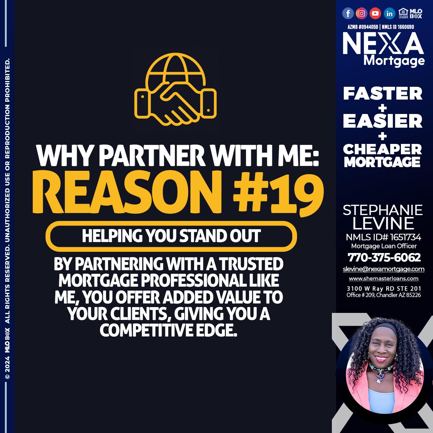 r19 - Stephanie Levine -Mortgage Loan Officer