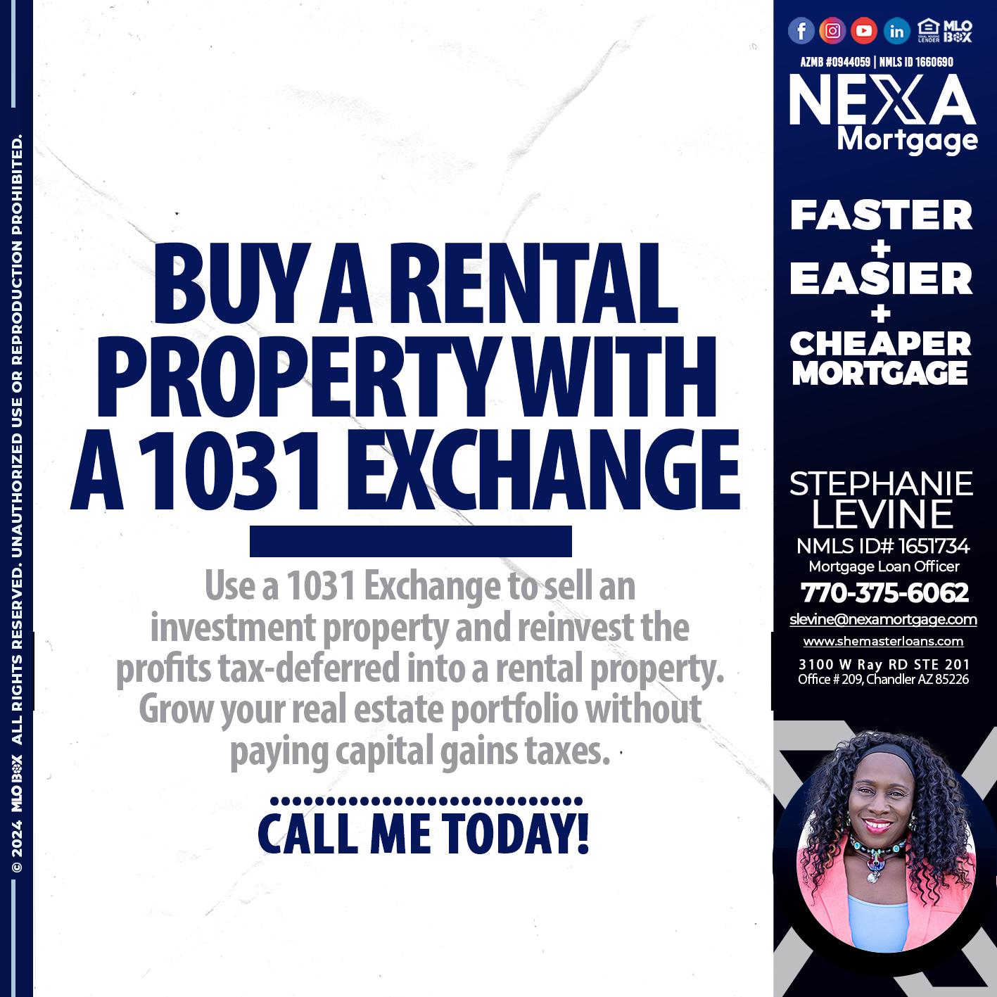 BUY A RENTAL PROPERTY - Stephanie Levine -Mortgage Loan Officer