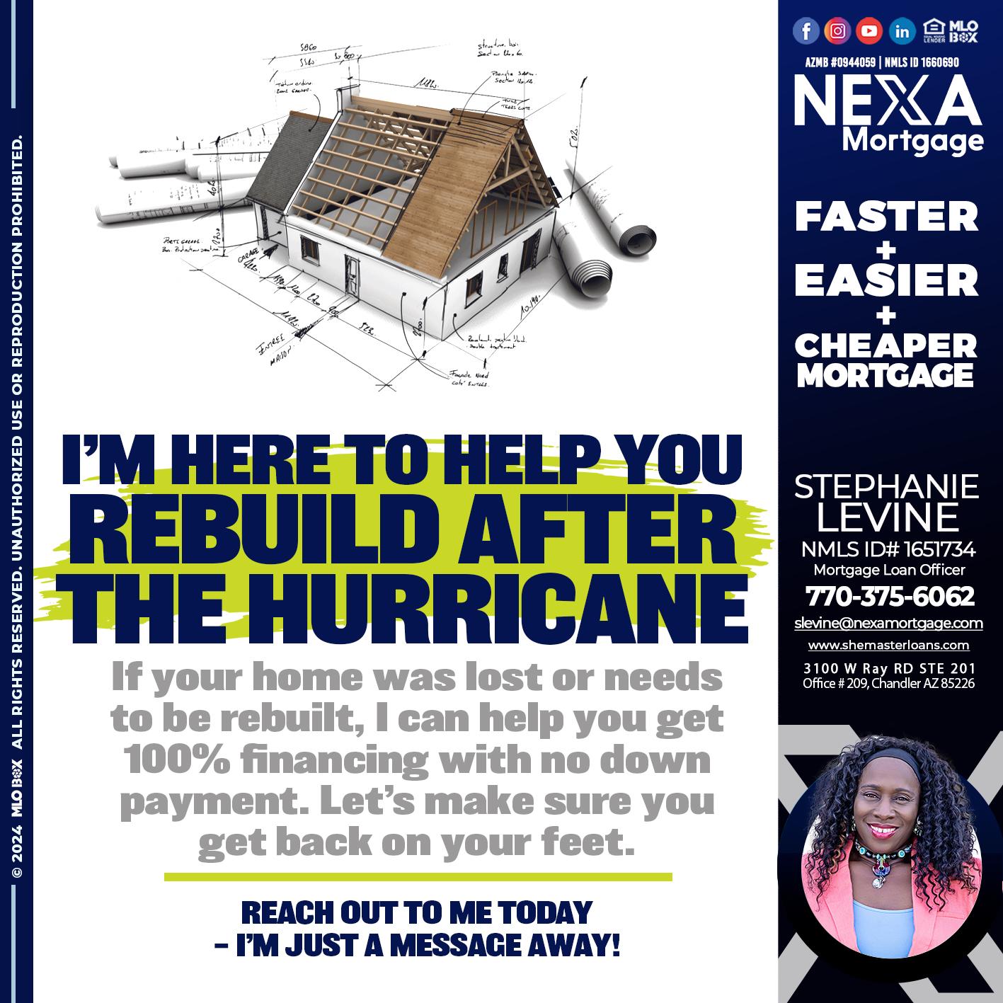 IM HERE TO HELP - Stephanie Levine -Mortgage Loan Officer