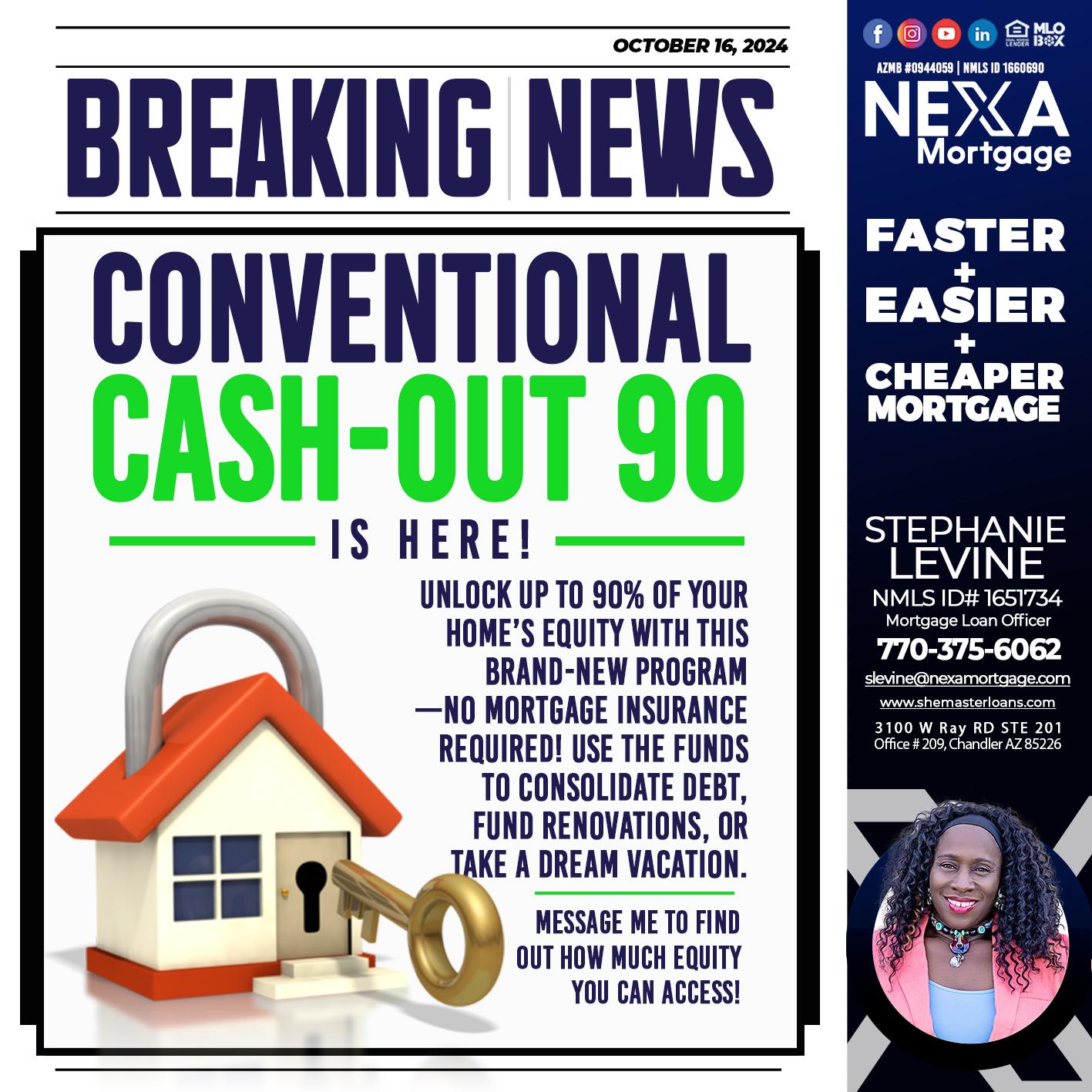 BREAKING NEWS - Stephanie Levine -Mortgage Loan Officer
