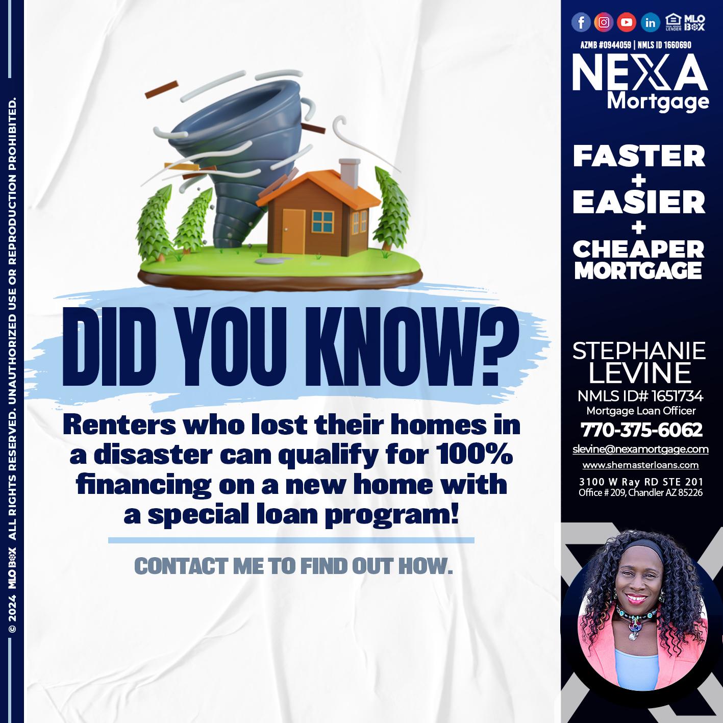 did you know? - Stephanie Levine -Mortgage Loan Officer