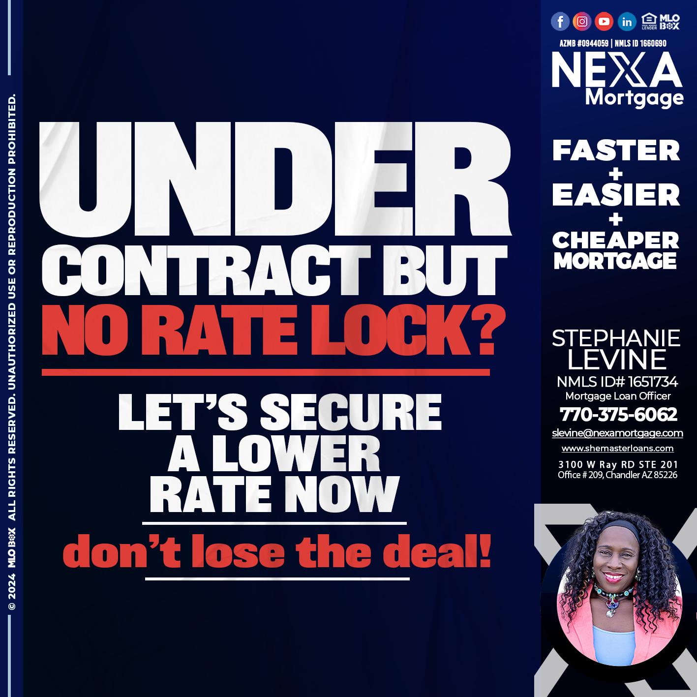 under contract - Stephanie Levine -Mortgage Loan Officer