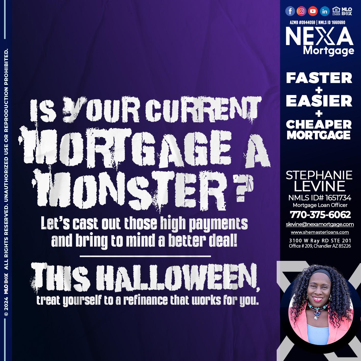 CURRENT MORTGAGE - Stephanie Levine -Mortgage Loan Officer