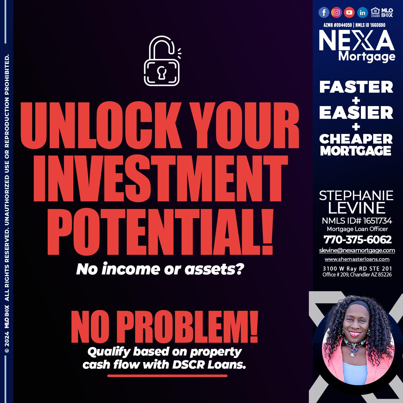 unlock your - Stephanie Levine -Mortgage Loan Officer