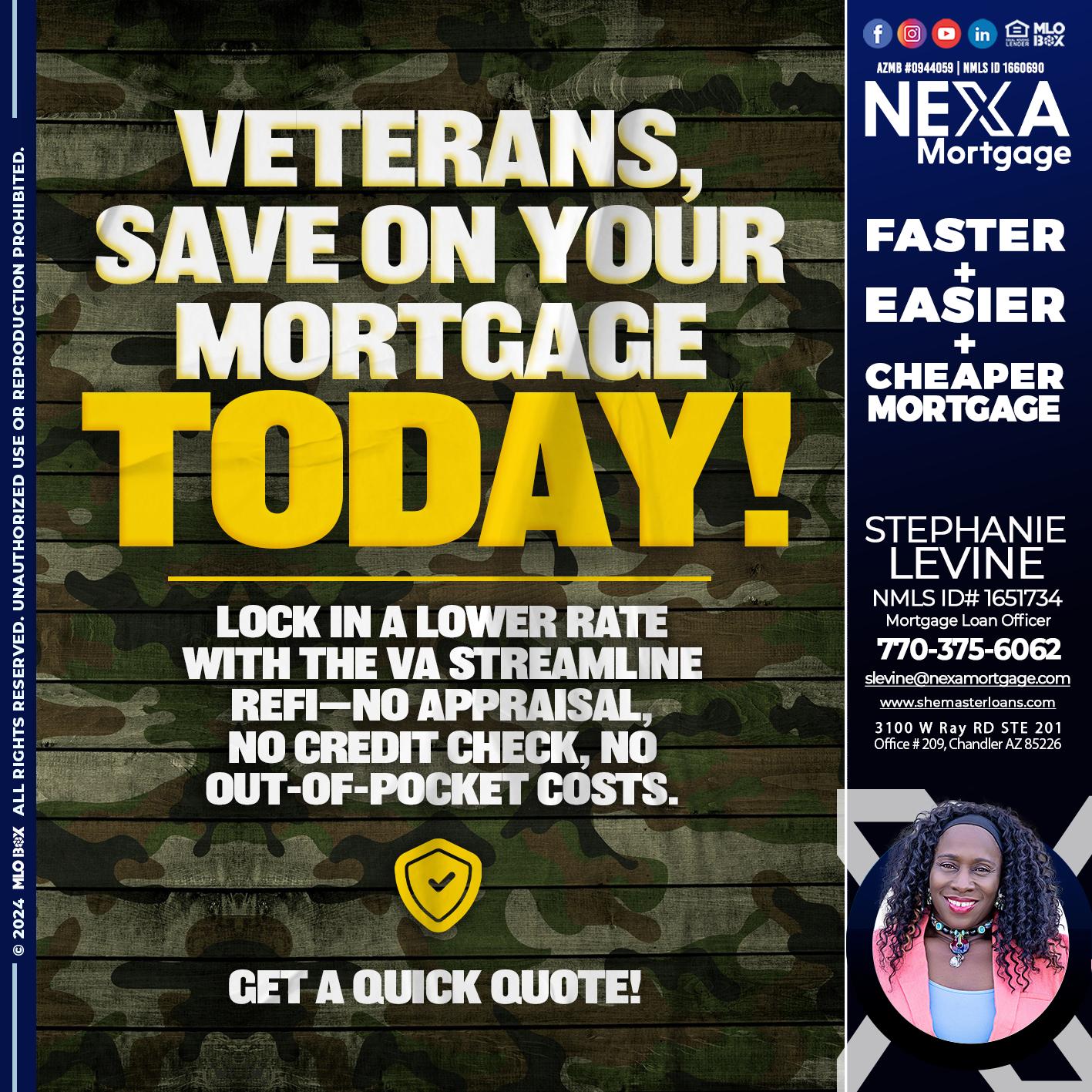 VETERANS DAY - Stephanie Levine -Mortgage Loan Officer