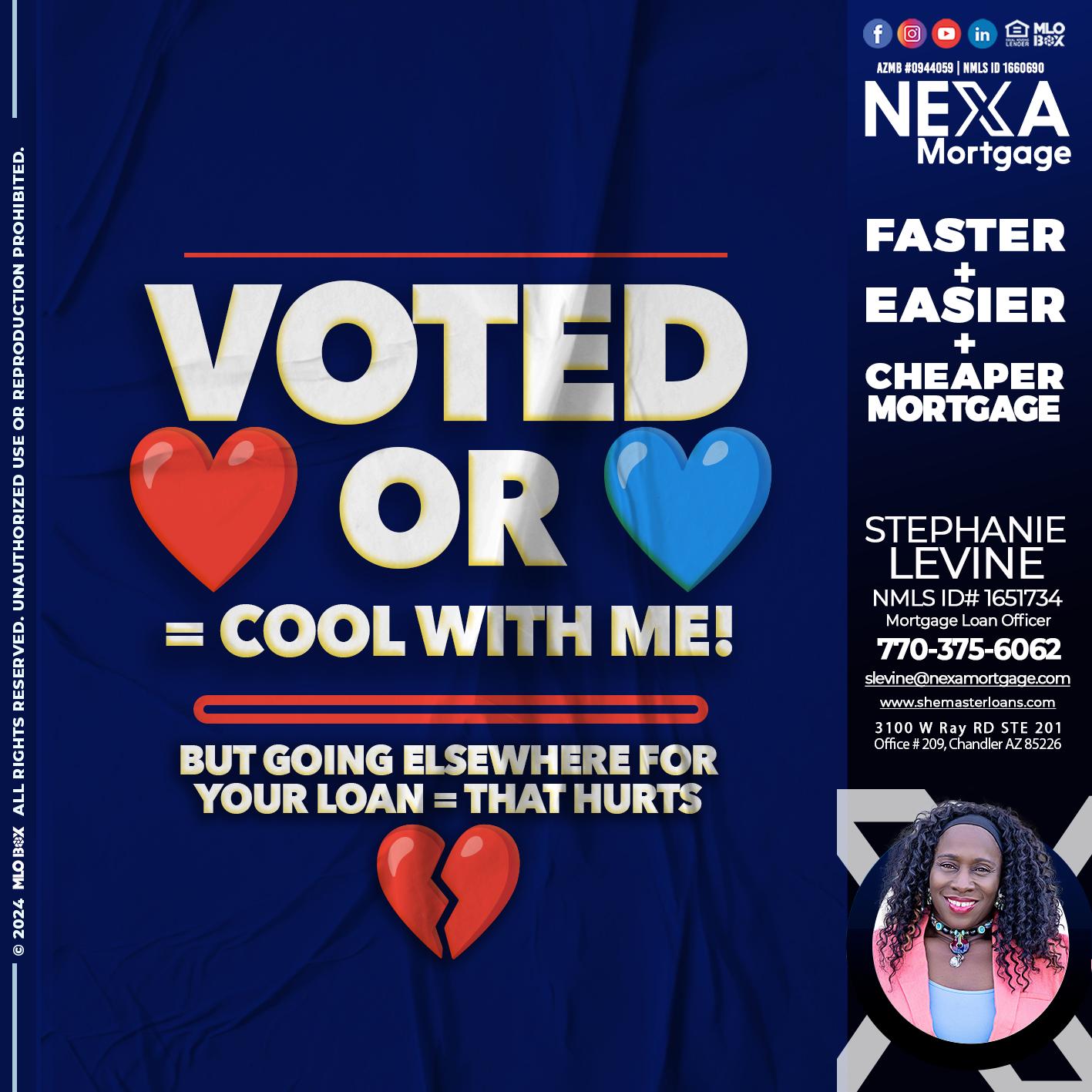 VOTED? - Stephanie Levine -Mortgage Loan Officer