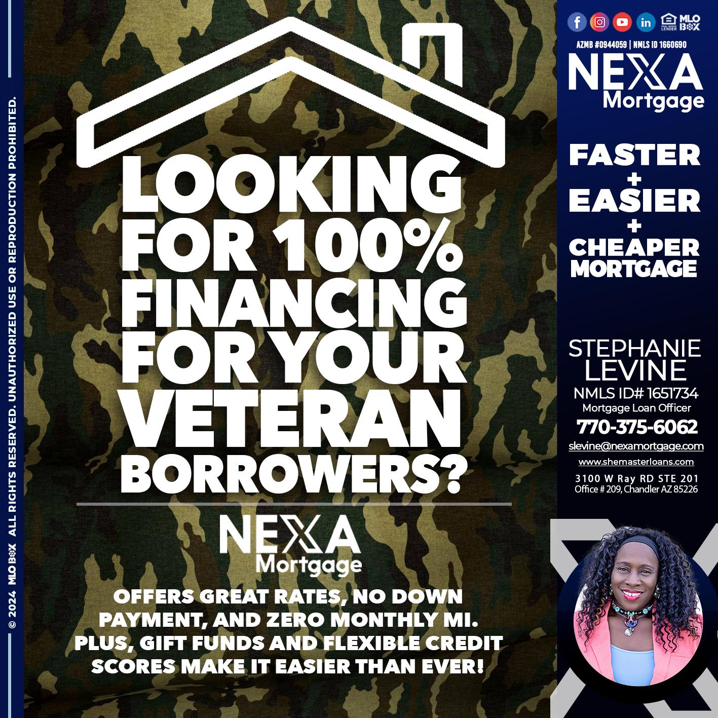 LOOKING 100% - Stephanie Levine -Mortgage Loan Officer