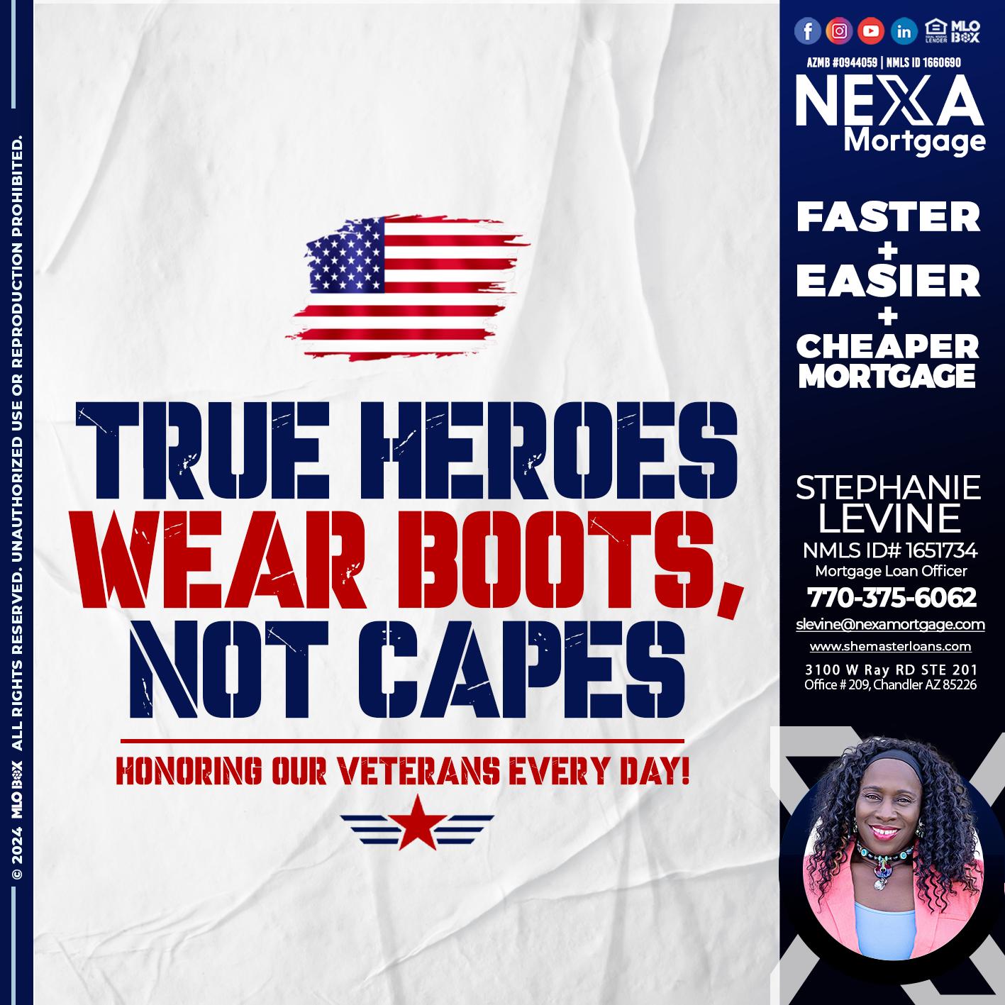TRUE HEROES - Stephanie Levine -Mortgage Loan Officer