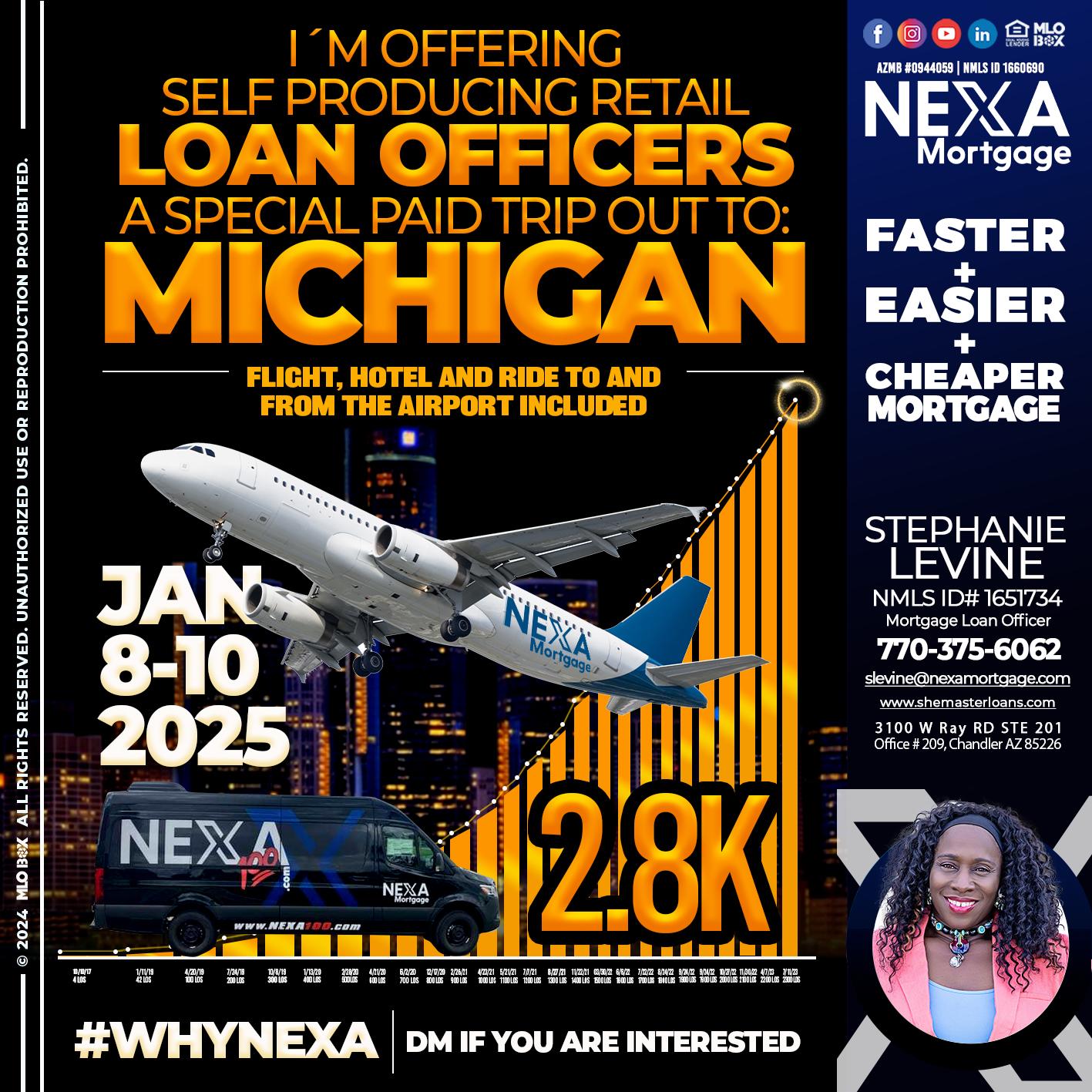 MICHIGAN TRIP - Stephanie Levine -Mortgage Loan Officer