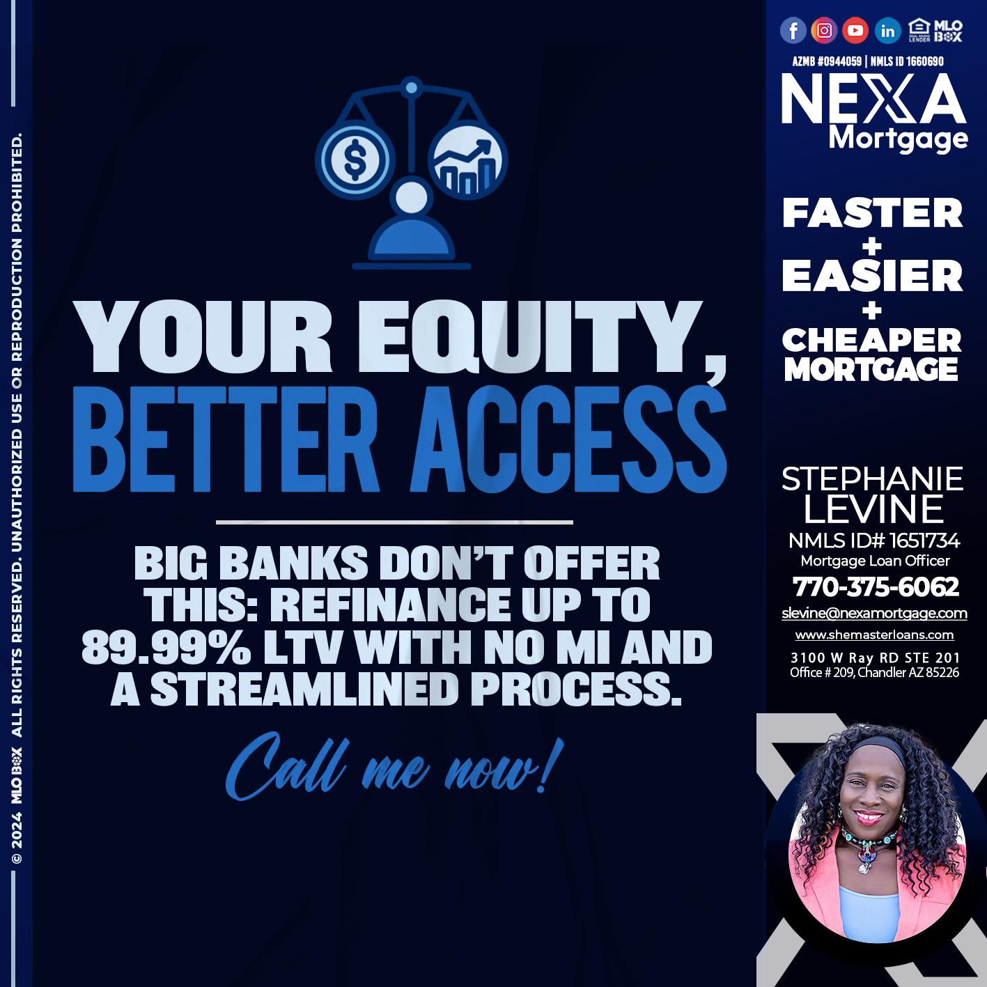YOUR EQUITY - Stephanie Levine -Mortgage Loan Officer