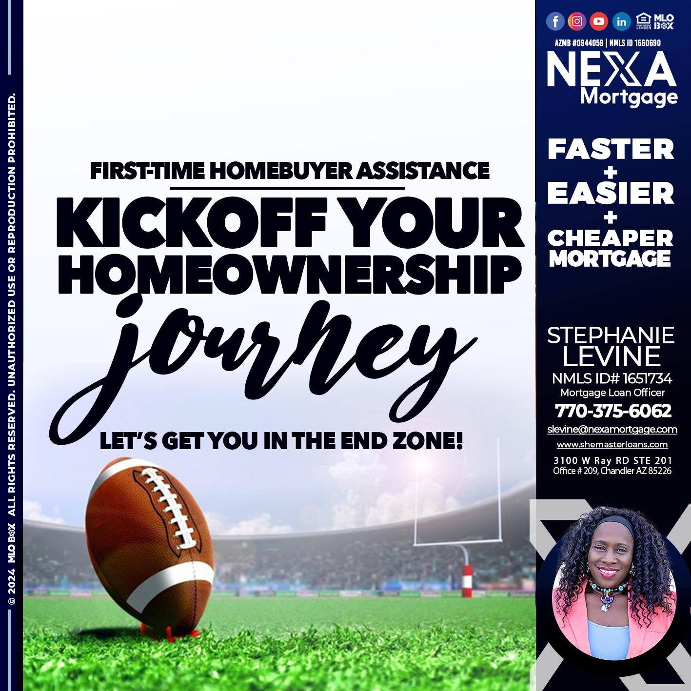 kick off - Stephanie Levine -Mortgage Loan Officer