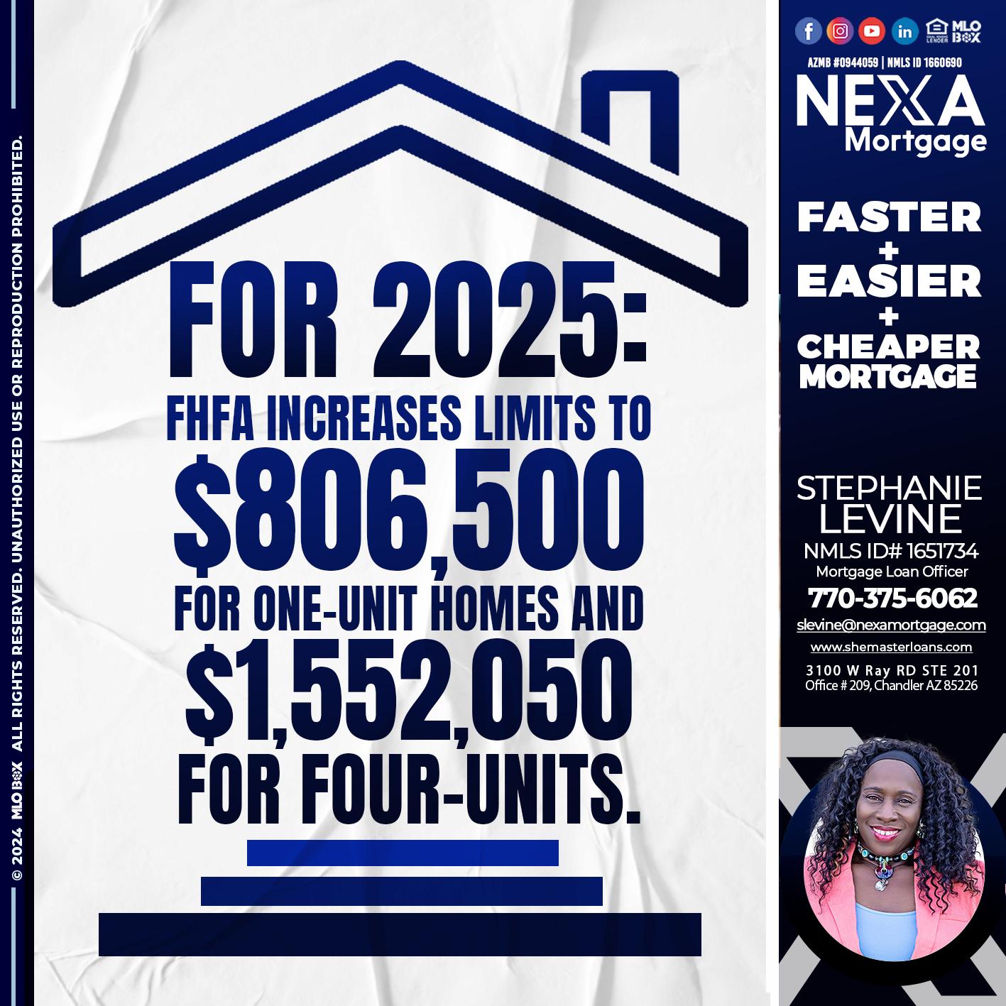 FOR 2025 - Stephanie Levine -Mortgage Loan Officer