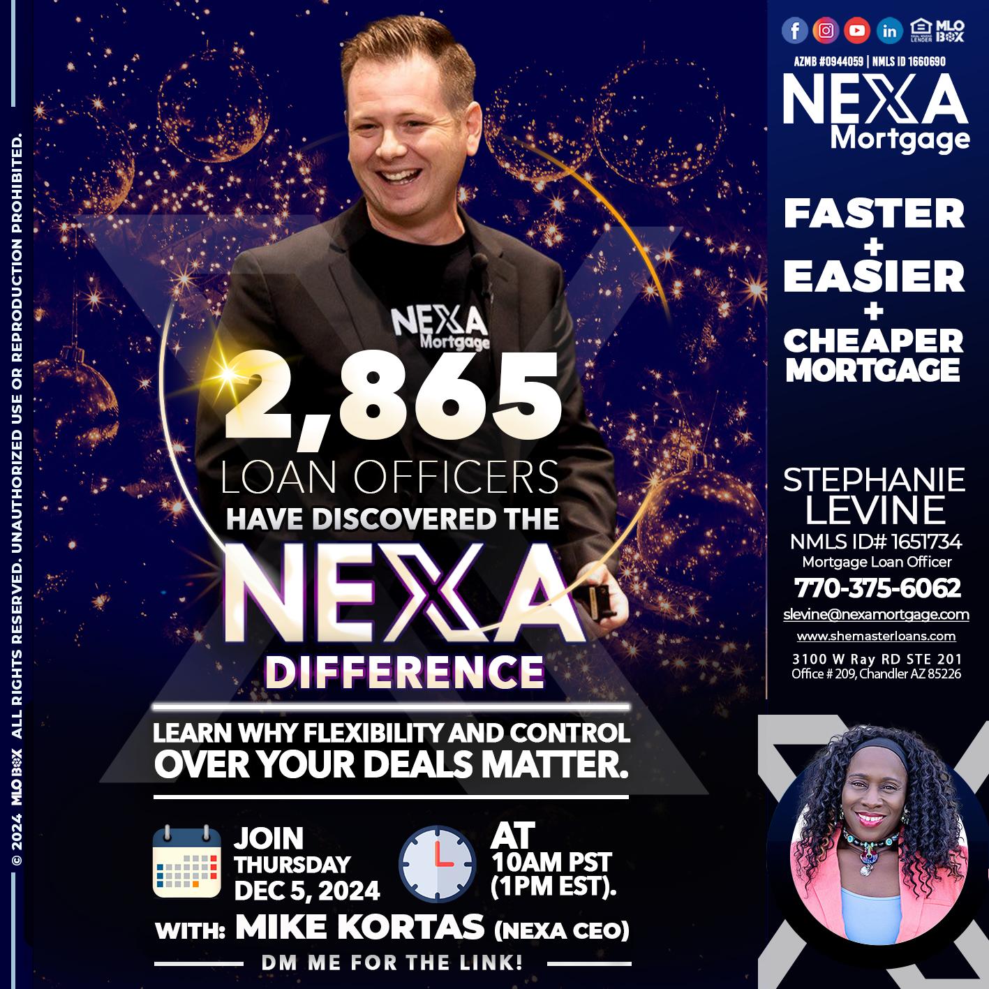 2,865 LOAN OFFICERS - Stephanie Levine -Mortgage Loan Officer