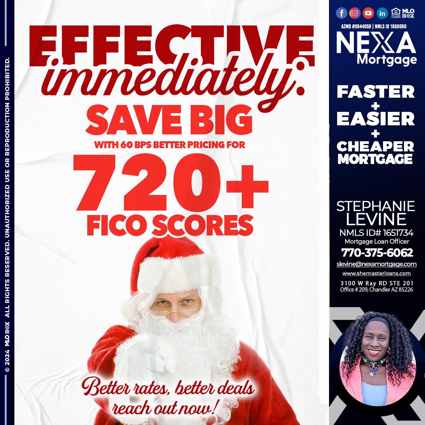 EFECTIVE IMMEDIATELY - Stephanie Levine -Mortgage Loan Officer