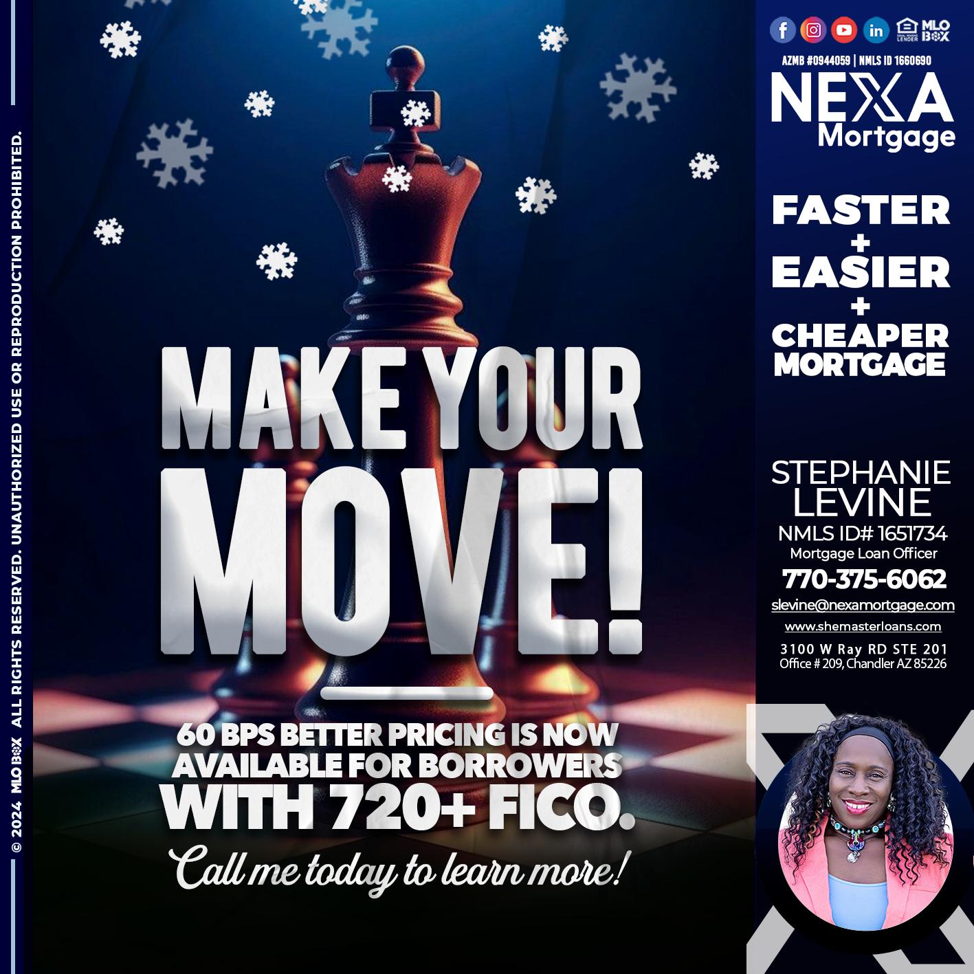 MAKE YOUR MOVE - Stephanie Levine -Mortgage Loan Officer