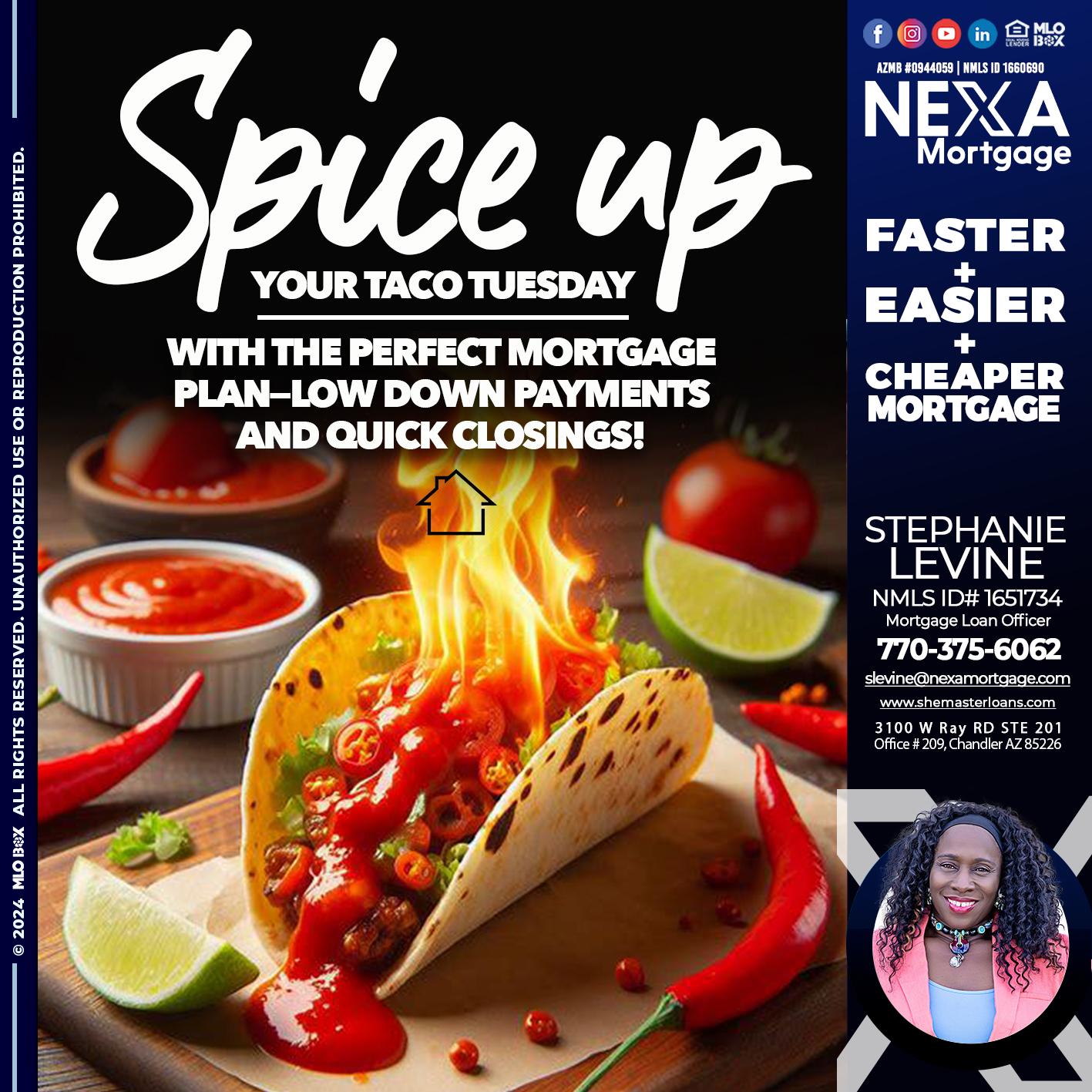 spice up - Stephanie Levine -Mortgage Loan Officer