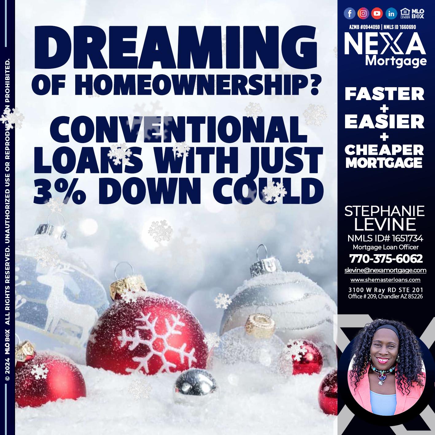 dreaming - Stephanie Levine -Mortgage Loan Officer