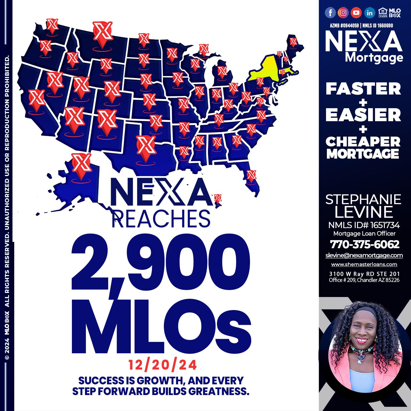 2900 MLOS - Stephanie Levine -Mortgage Loan Officer