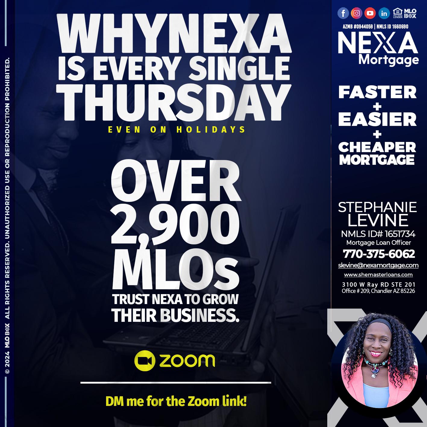 why nexa - Stephanie Levine -Mortgage Loan Officer