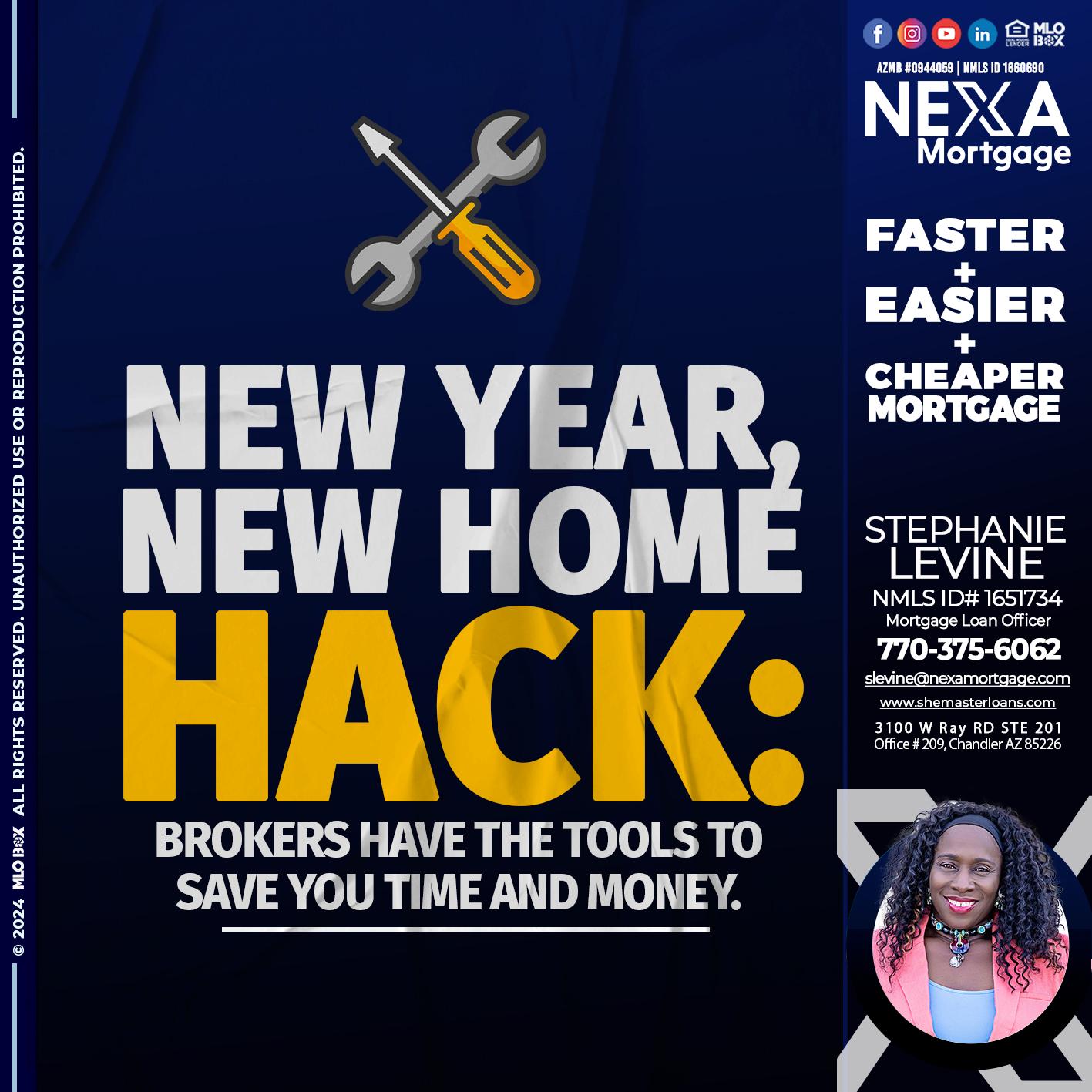 new year, new home - Stephanie Levine -Mortgage Loan Officer