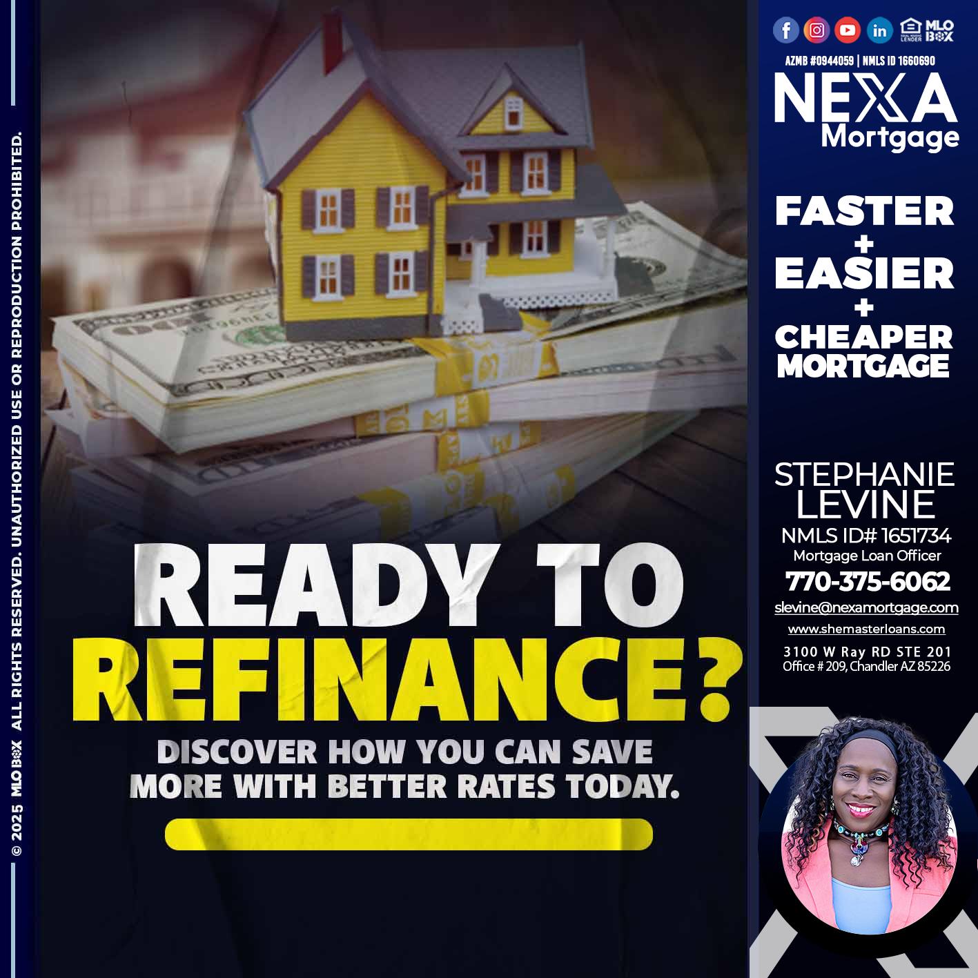 ready to refinance? - Stephanie Levine -Mortgage Loan Officer
