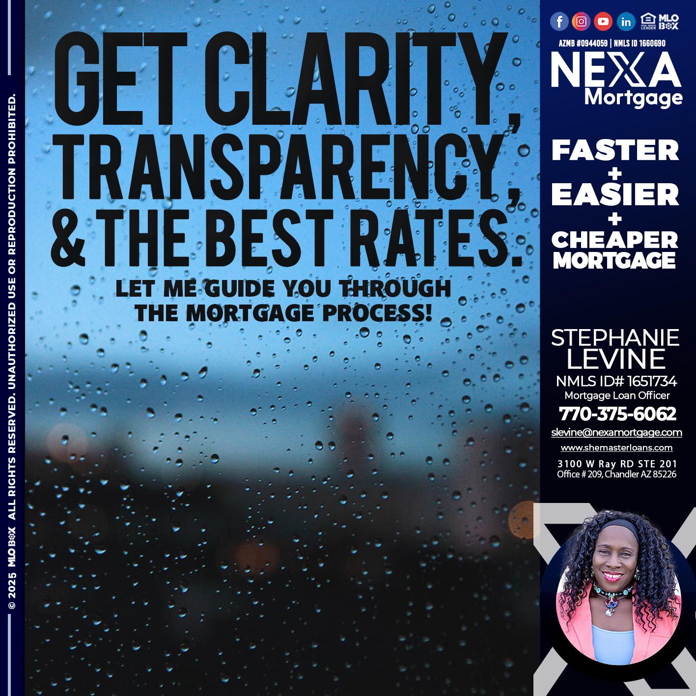GET CLARITY - Stephanie Levine -Mortgage Loan Officer