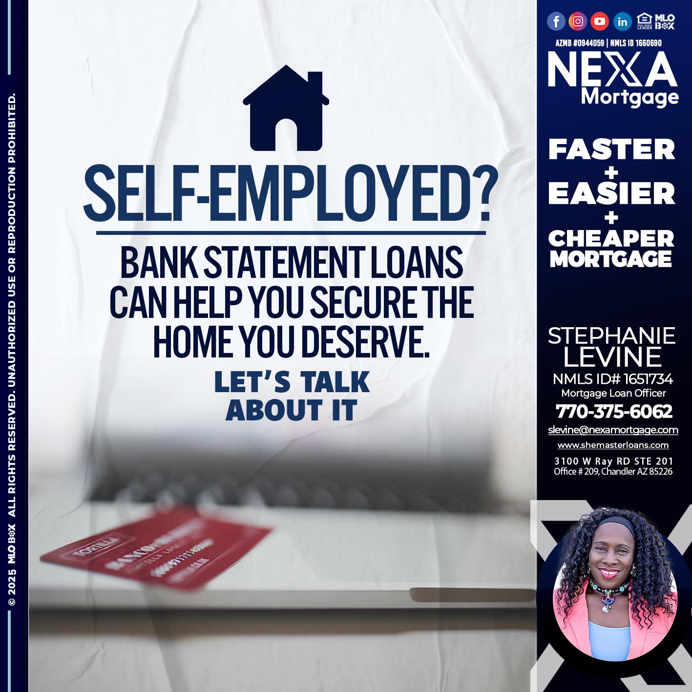 LET´S TALK ABOUT IT - Stephanie Levine -Mortgage Loan Officer