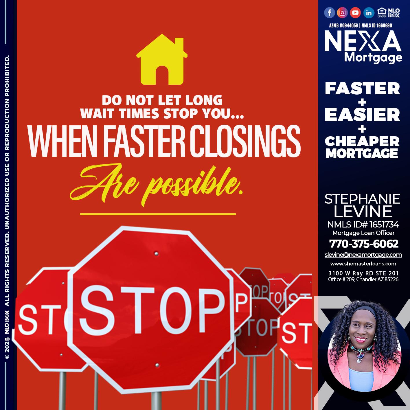 DO NOT LET - Stephanie Levine -Mortgage Loan Officer
