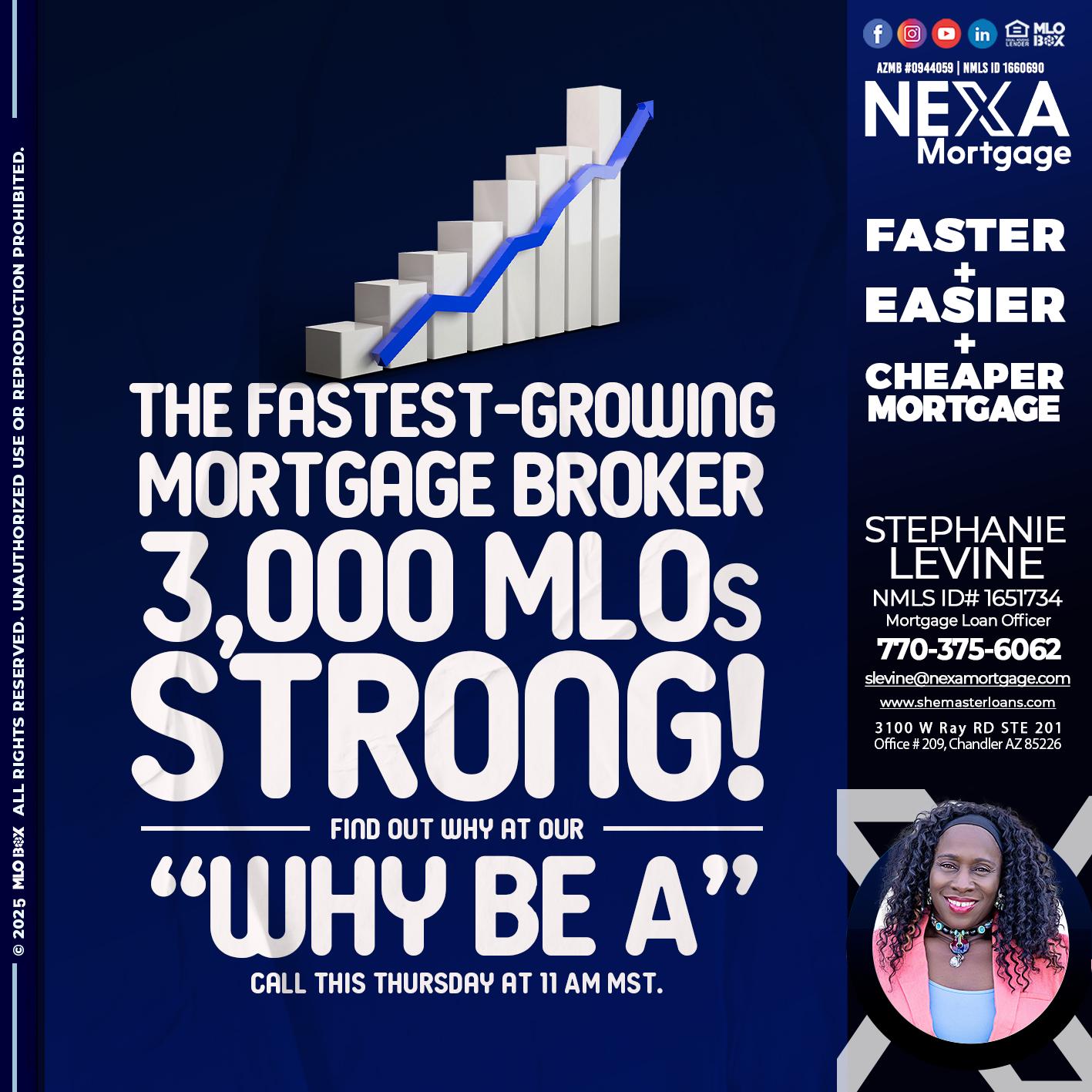 3K MLOs STRONG - Stephanie Levine -Mortgage Loan Officer