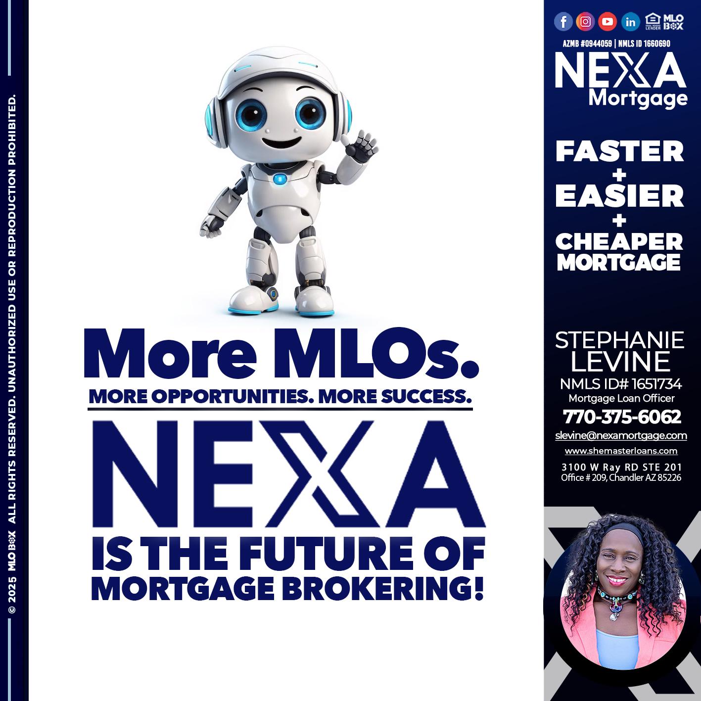 NEXA FUTURE - Stephanie Levine -Mortgage Loan Officer