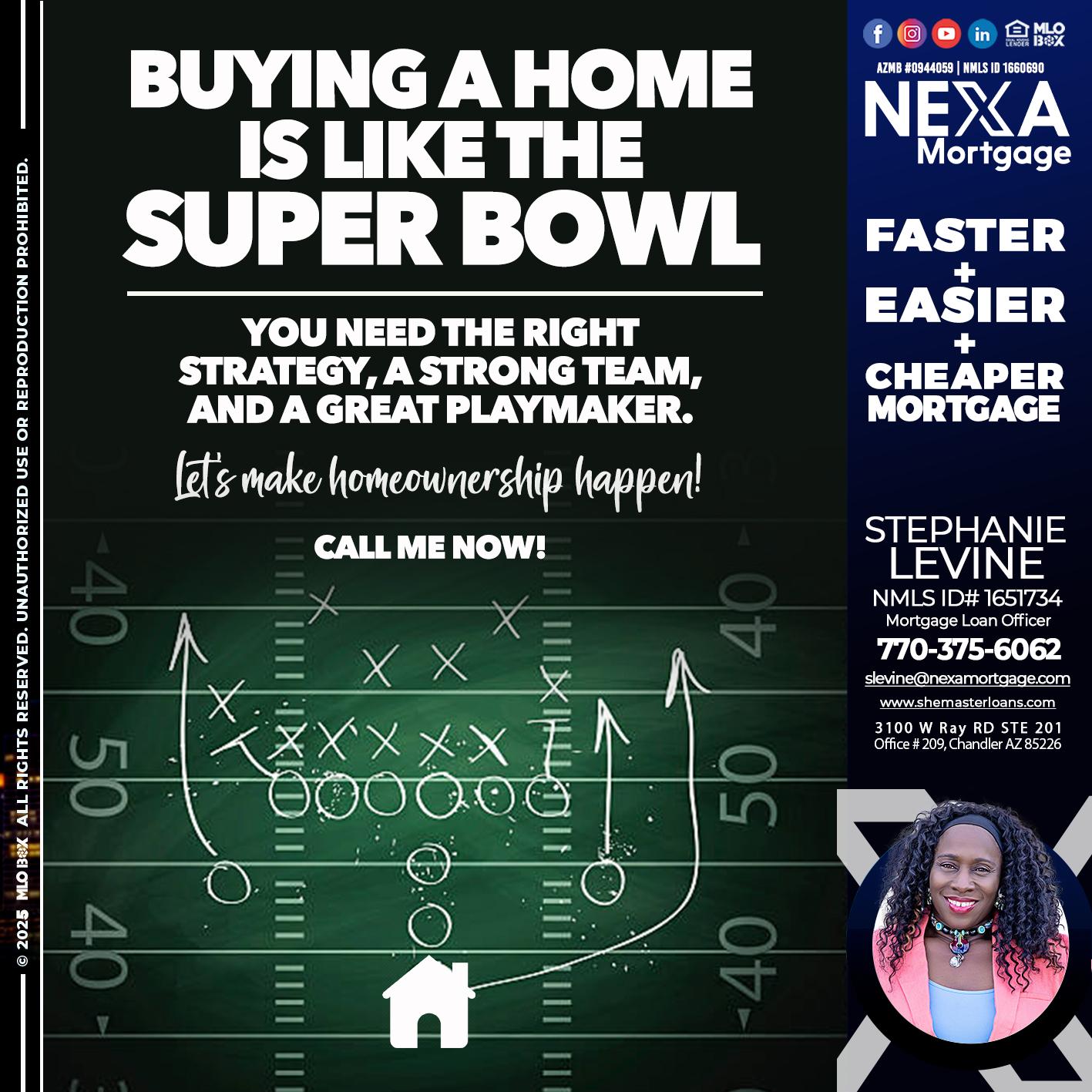 BUYING A HOME - Stephanie Levine -Mortgage Loan Officer