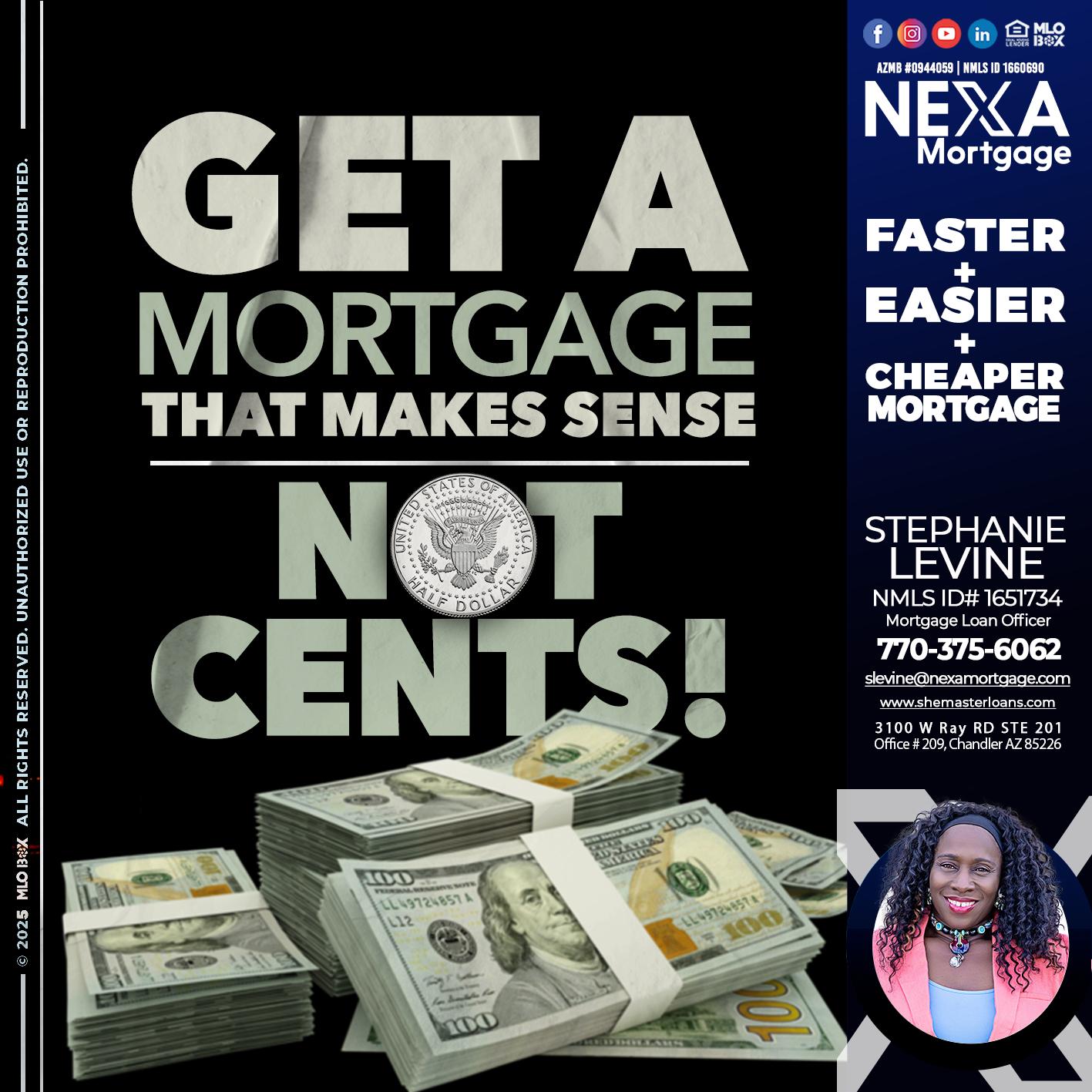GET A MORTGAGE - Stephanie Levine -Mortgage Loan Officer