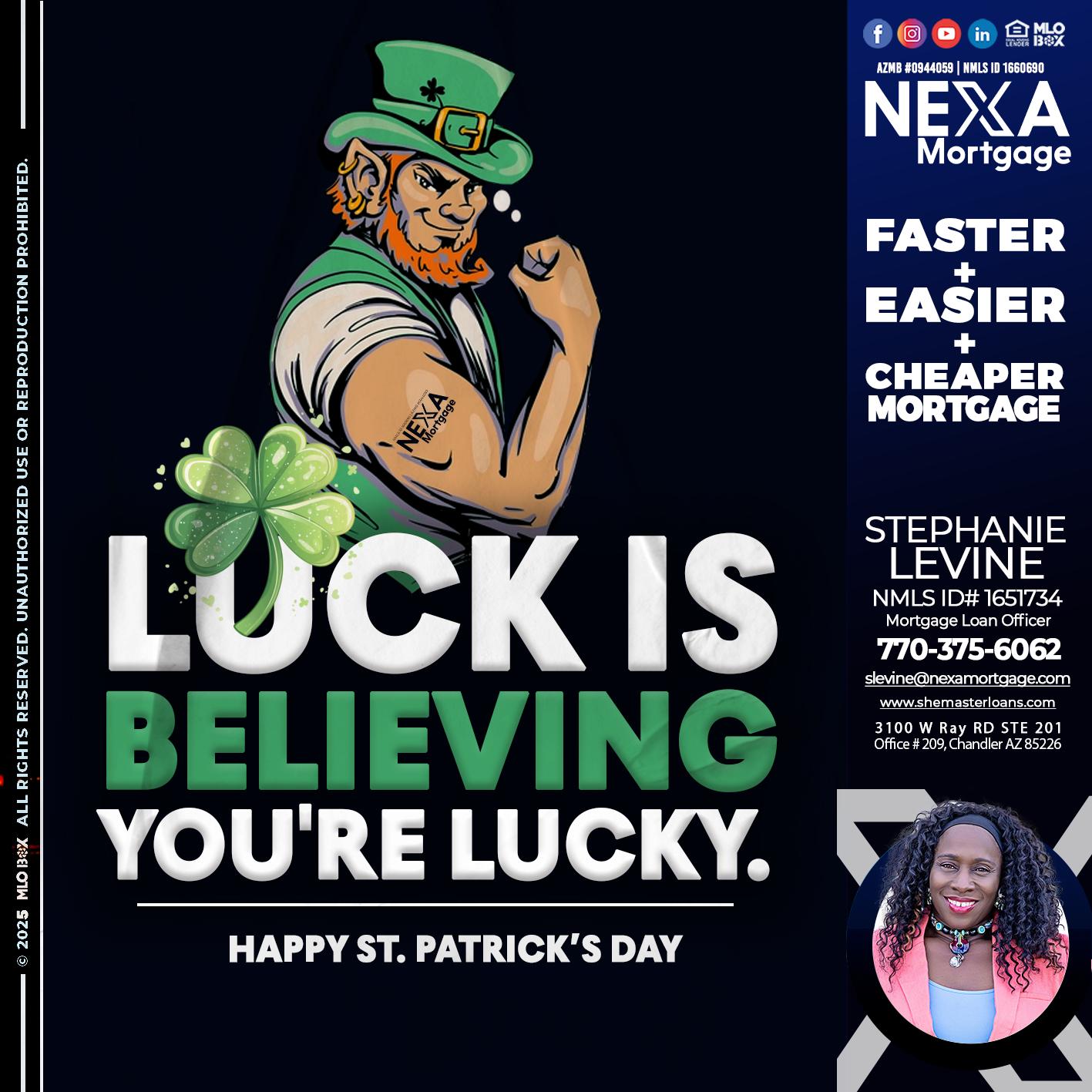 ST. PATRICKS DAY - Stephanie Levine -Mortgage Loan Officer