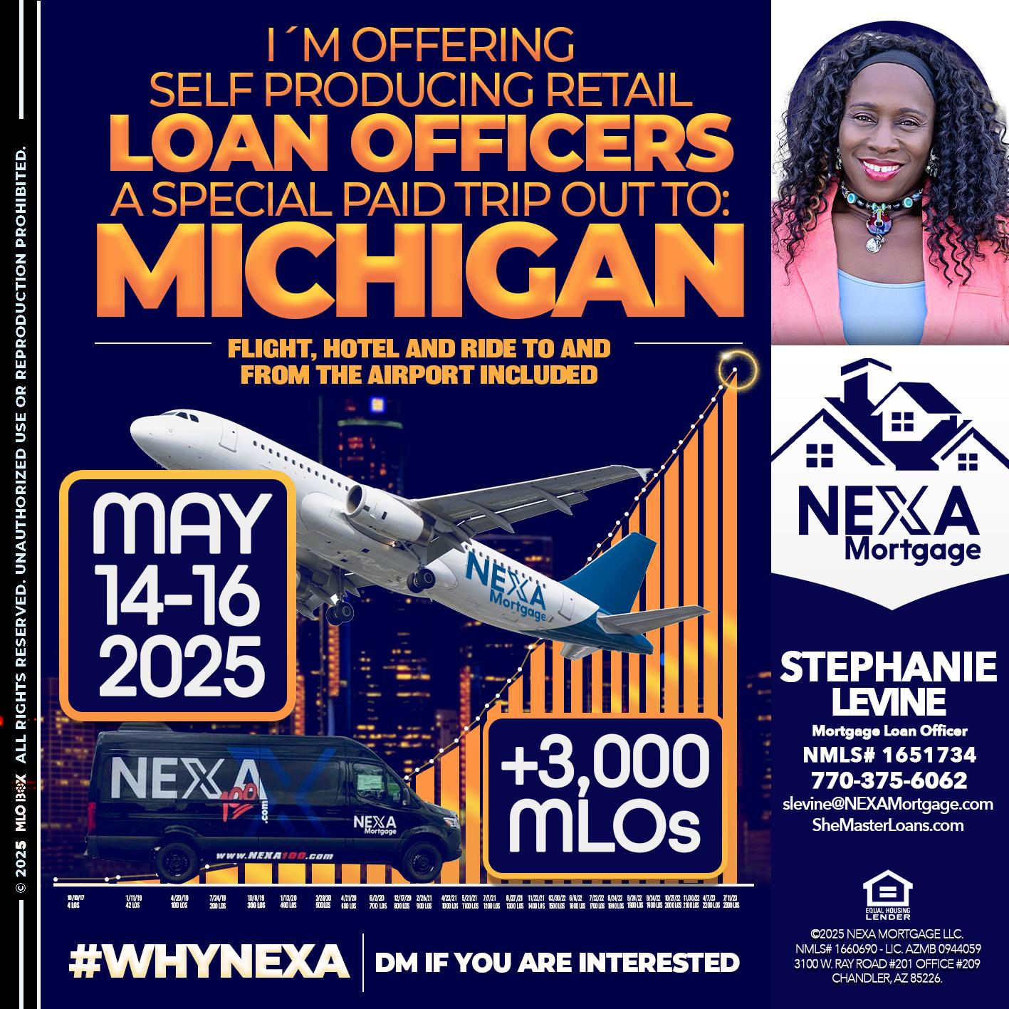 MICHIGAN TRIP - Stephanie Levine -Mortgage Loan Officer