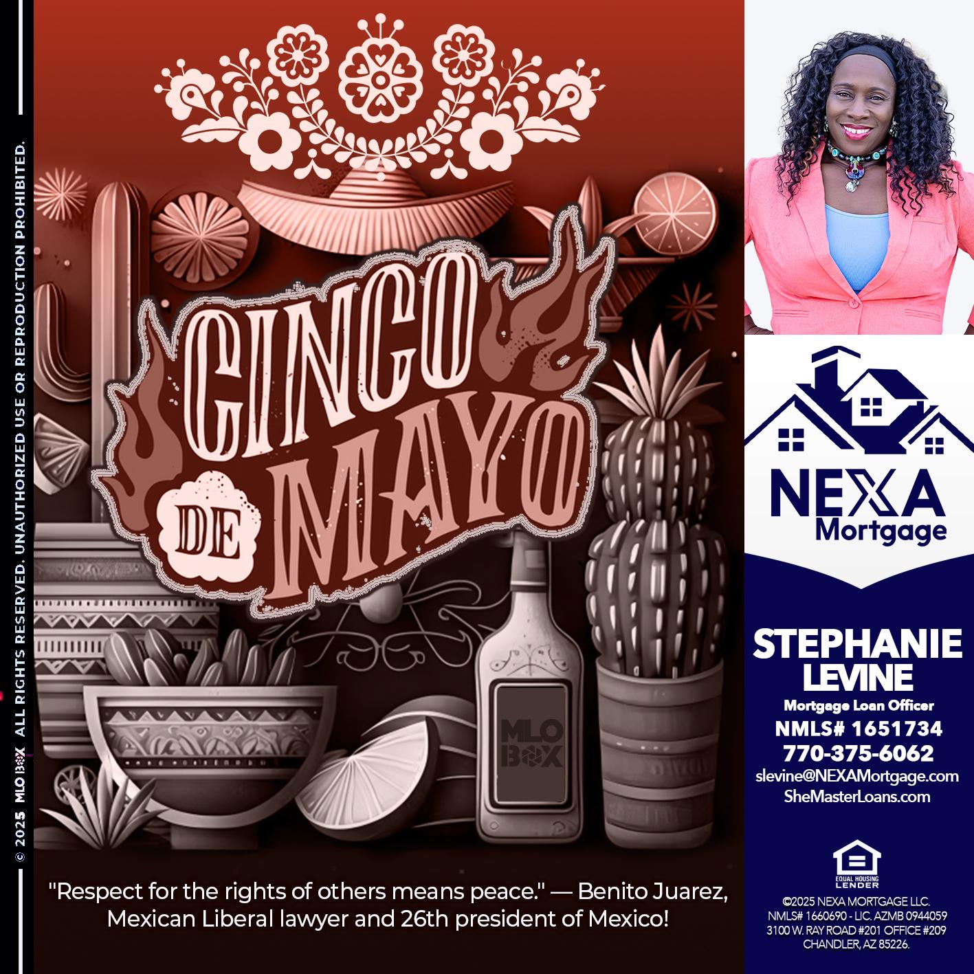 Feliz 5 de Mayo - Stephanie Levine -Mortgage Loan Officer