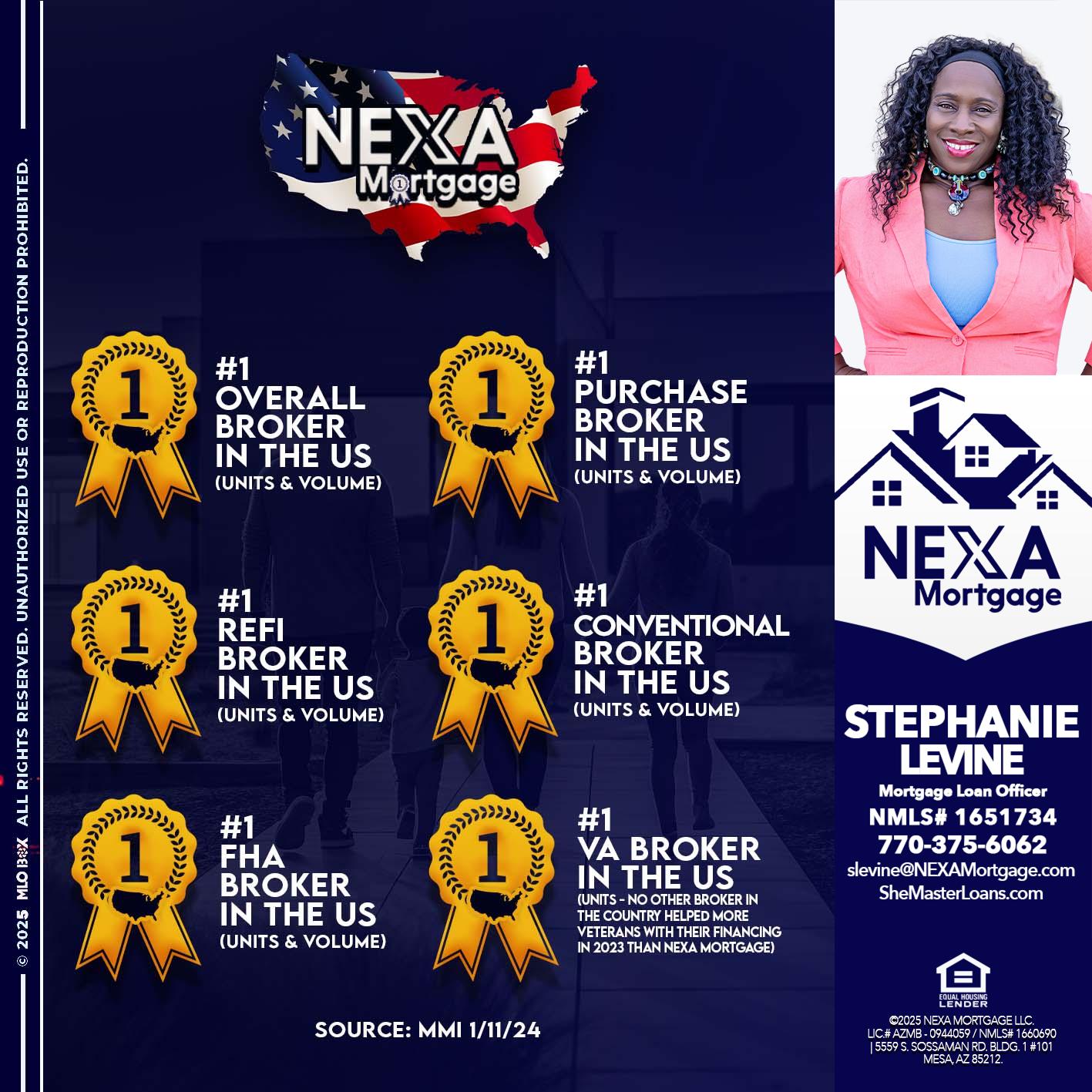 #1 - Stephanie Levine -Mortgage Loan Officer