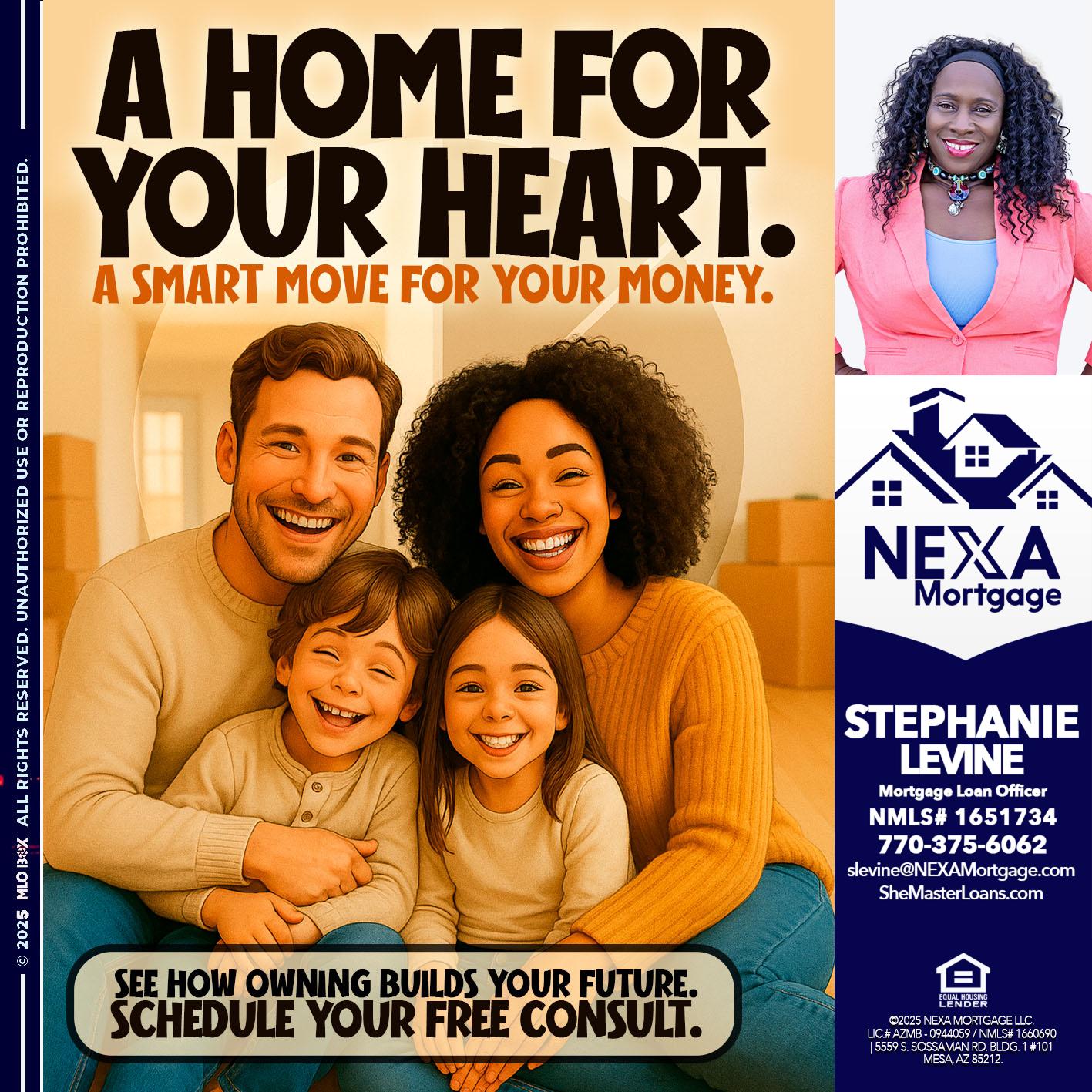 A HOME FOR - Stephanie Levine -Mortgage Loan Officer